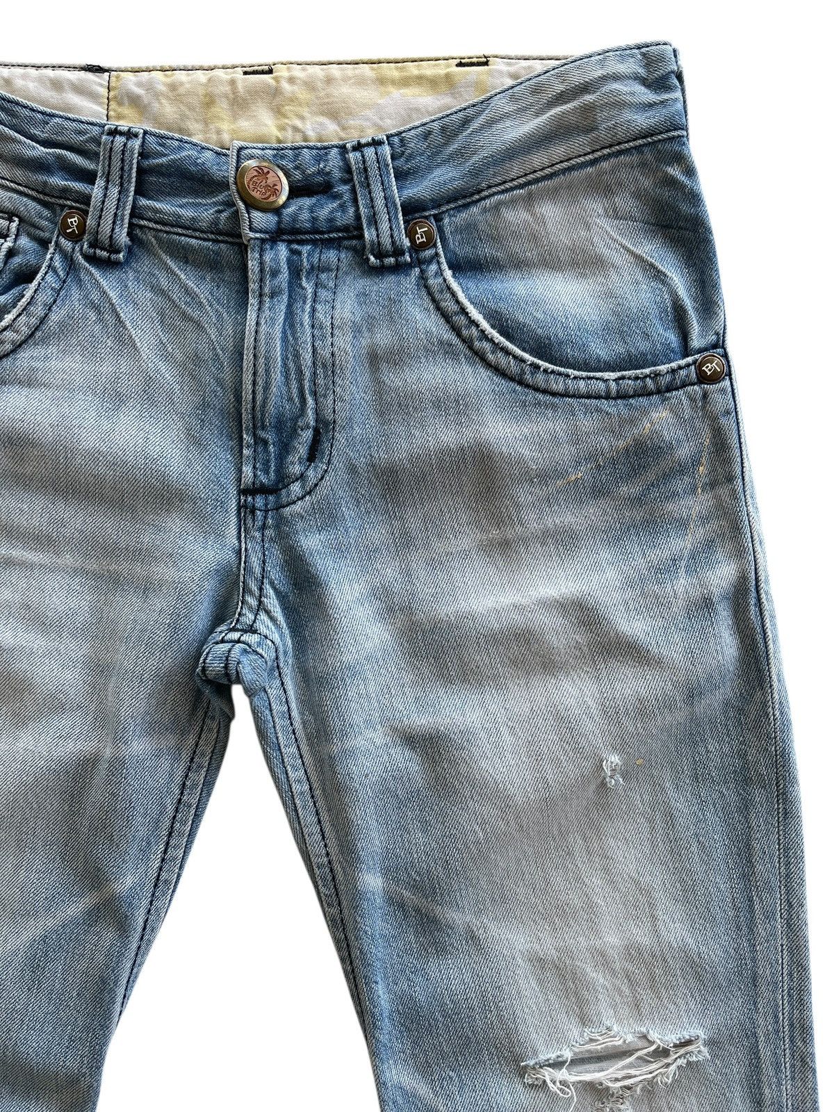 Vintage Vintage Edwin Blue Trip Distressed Flare Denim Size US 32 / EU 48 - 7 Thumbnail