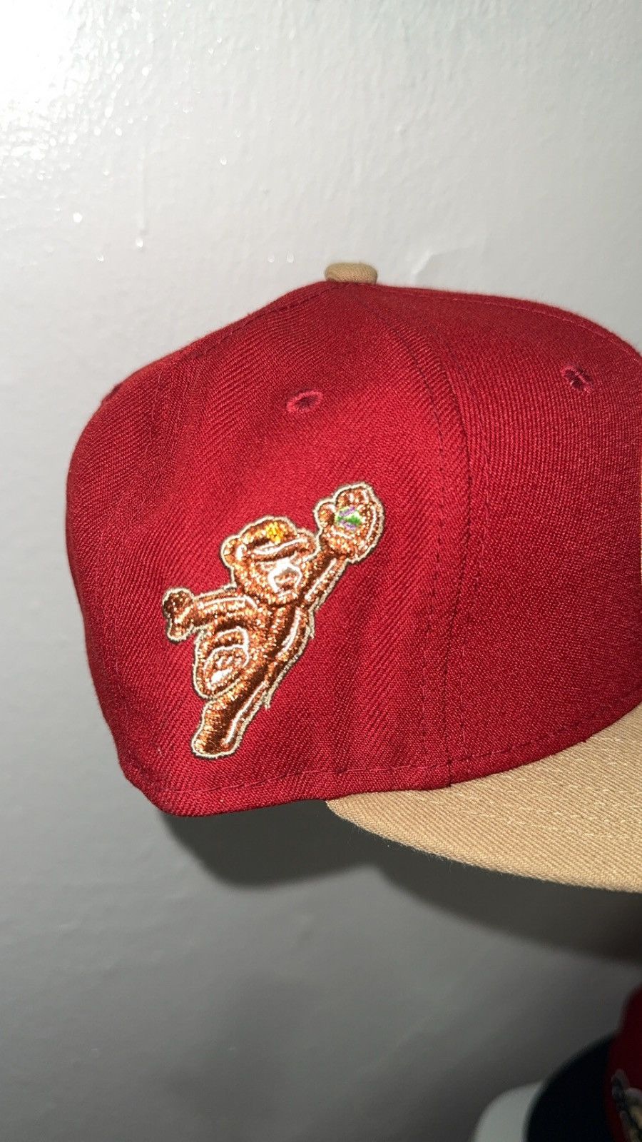 New Era New Era 59fifty Burgundy Chicago Cubs fitted hat size 7 1/8 Size ONE SIZE - 3 Thumbnail