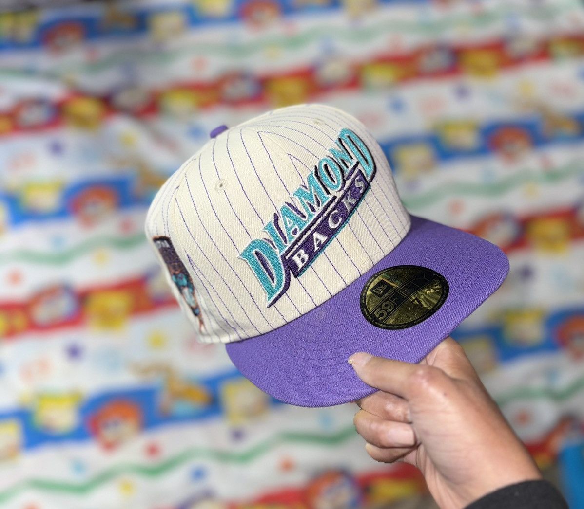 New Era Arizona Diamondbacks Chrome Pinstripe 59FIFTY Fitted Hat Size ONE SIZE - 1 Thumbnail