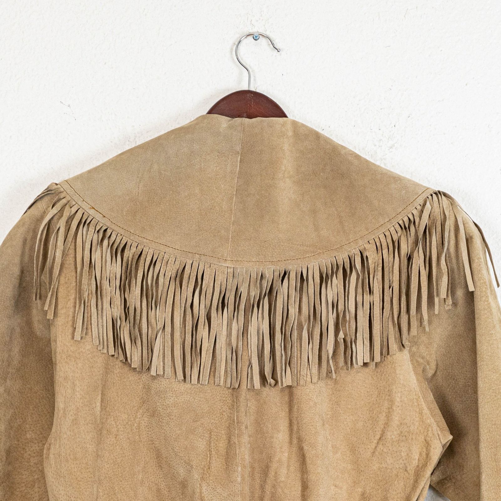 Scully Scully Leather Western Jacket tan Suede Fringe size 10 Size L / US 10 / IT 46 - 11 Thumbnail
