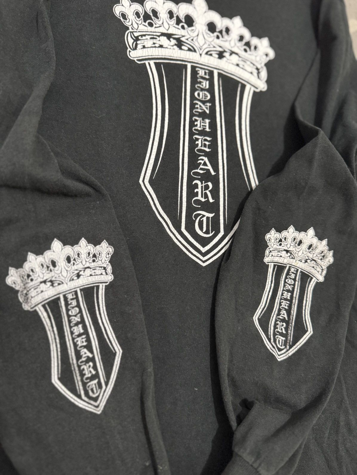 Rap Tees × Vintage Vintage 90s Lion Hearts Inspired Chrome Hearts Tee Size US M / EU 48-50 / 2 - 5 Thumbnail