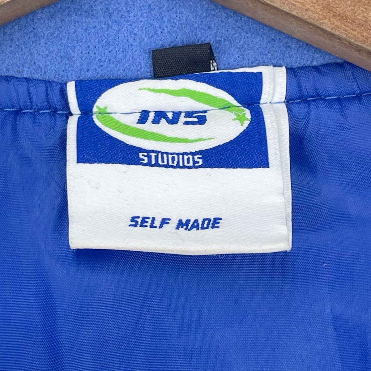 If Six Was Nine × Japanese Brand INS Skeletons Blue Hip Hop Varsity Size US L / EU 52-54 / 3 - 11 Thumbnail