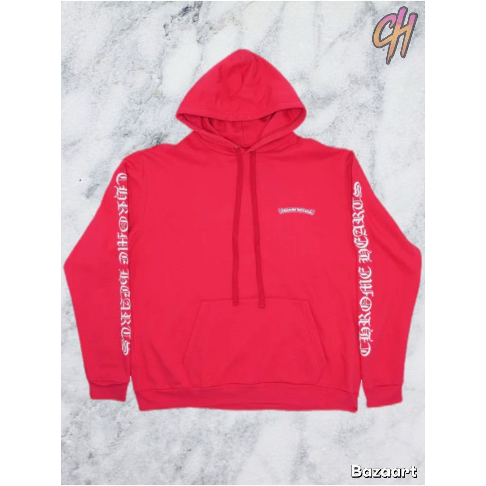 Chrome Hearts Chrome Hearts Scroll Logo Pullover Hoodie “Red” Size XL Size US XL / EU 56 / 4 - 4 Thumbnail