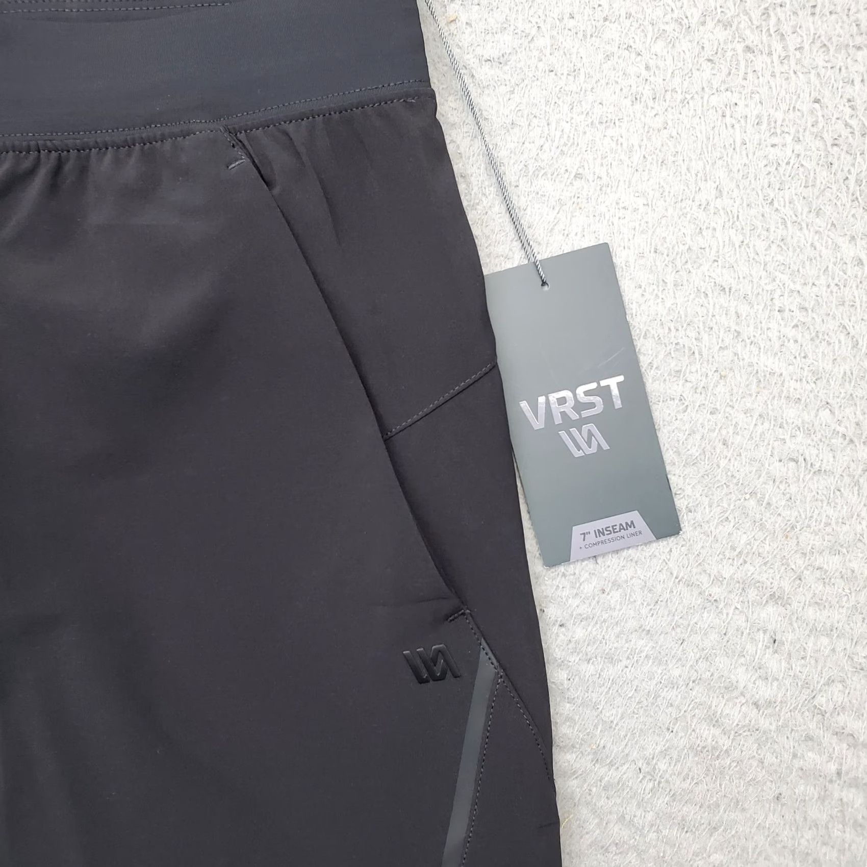 Vintage VRST Golf Shorts Mens 2XL Black Performance Compression Liner Pull On 7" Inseam Size US 39 - 3 Thumbnail