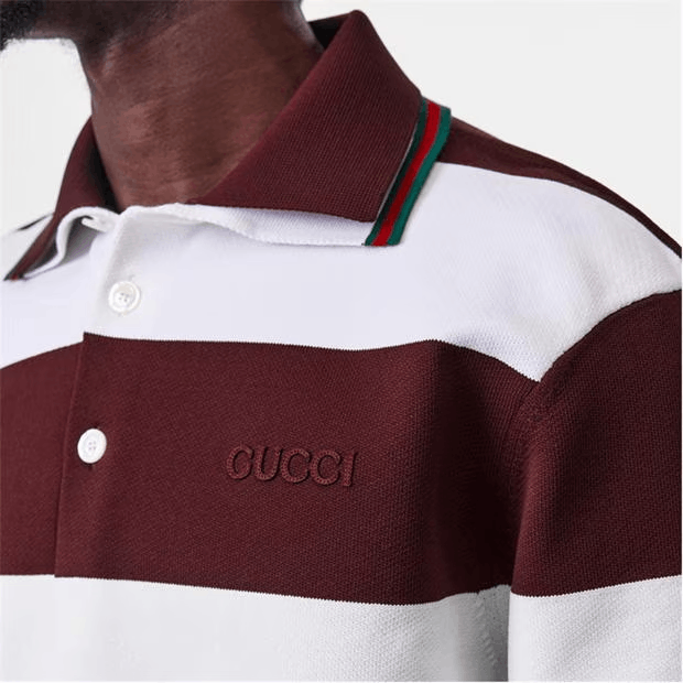 Gucci Embroidered Knit Polo Shirt Size US L / EU 52-54 / 3 - 4 Thumbnail