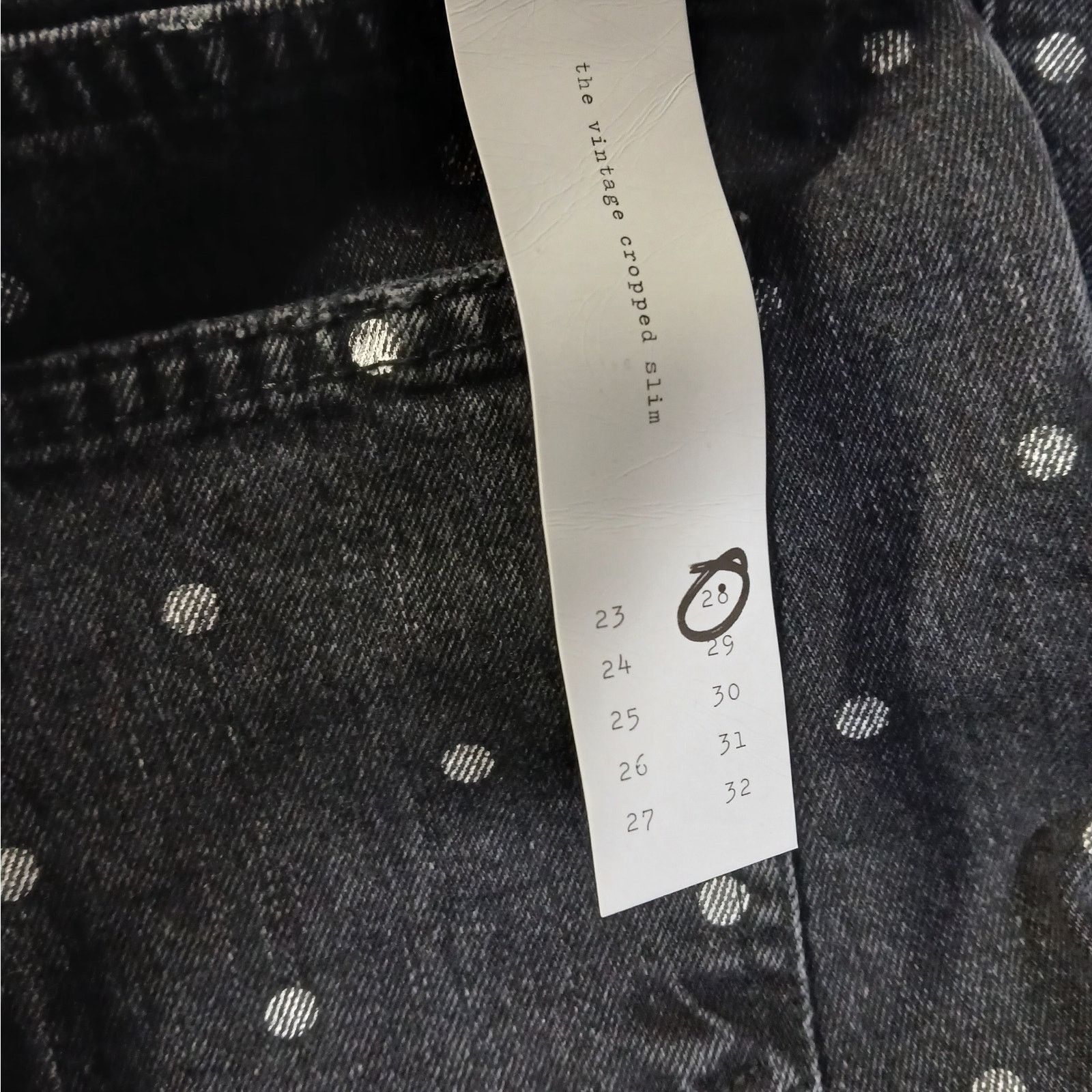 Current/Elliot Current/Elliott The Vintage Crop Slim Denim Jeans Women 28 Size 28" / US 6 / IT 42 - 9 Thumbnail