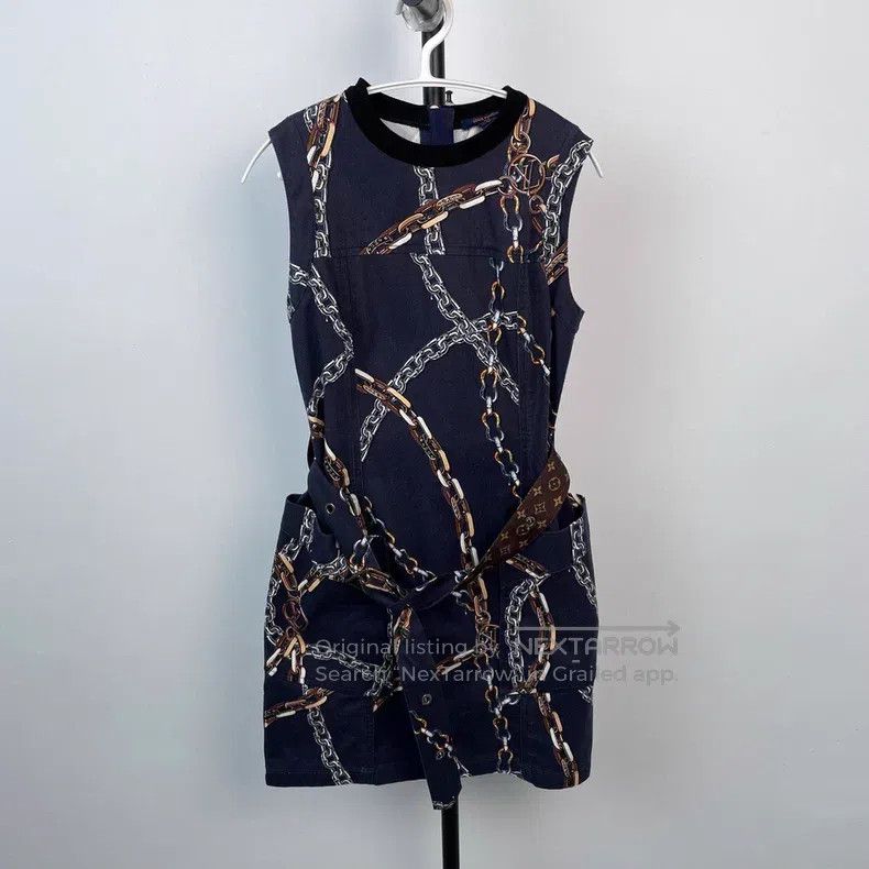 Louis Vuitton Chain Print Dress