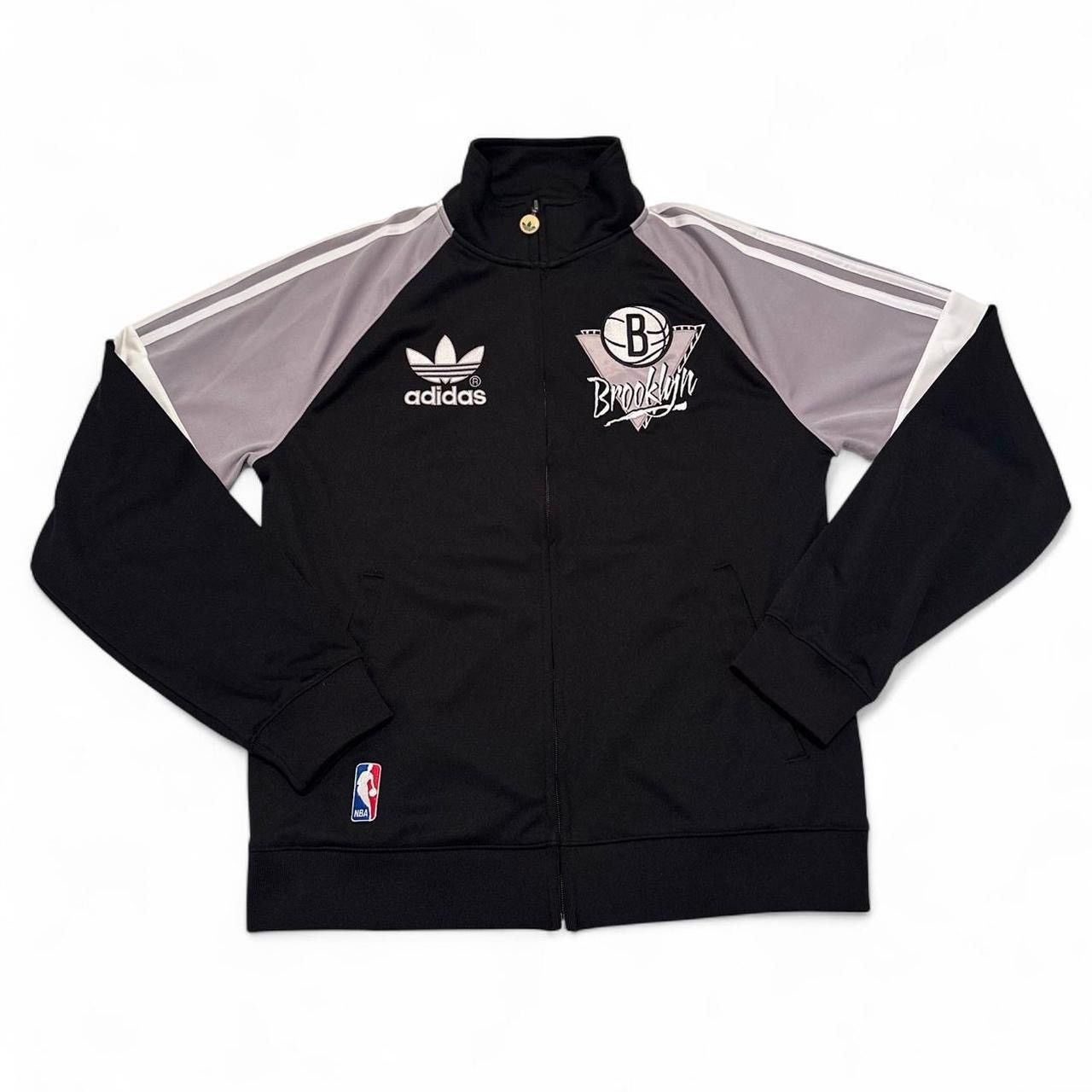 Adidas 2008 Vintage Y2K Adidas x Brooklyn Nets NBA Track Jacket Size US M / EU 48-50 / 2 - 1 Thumbnail