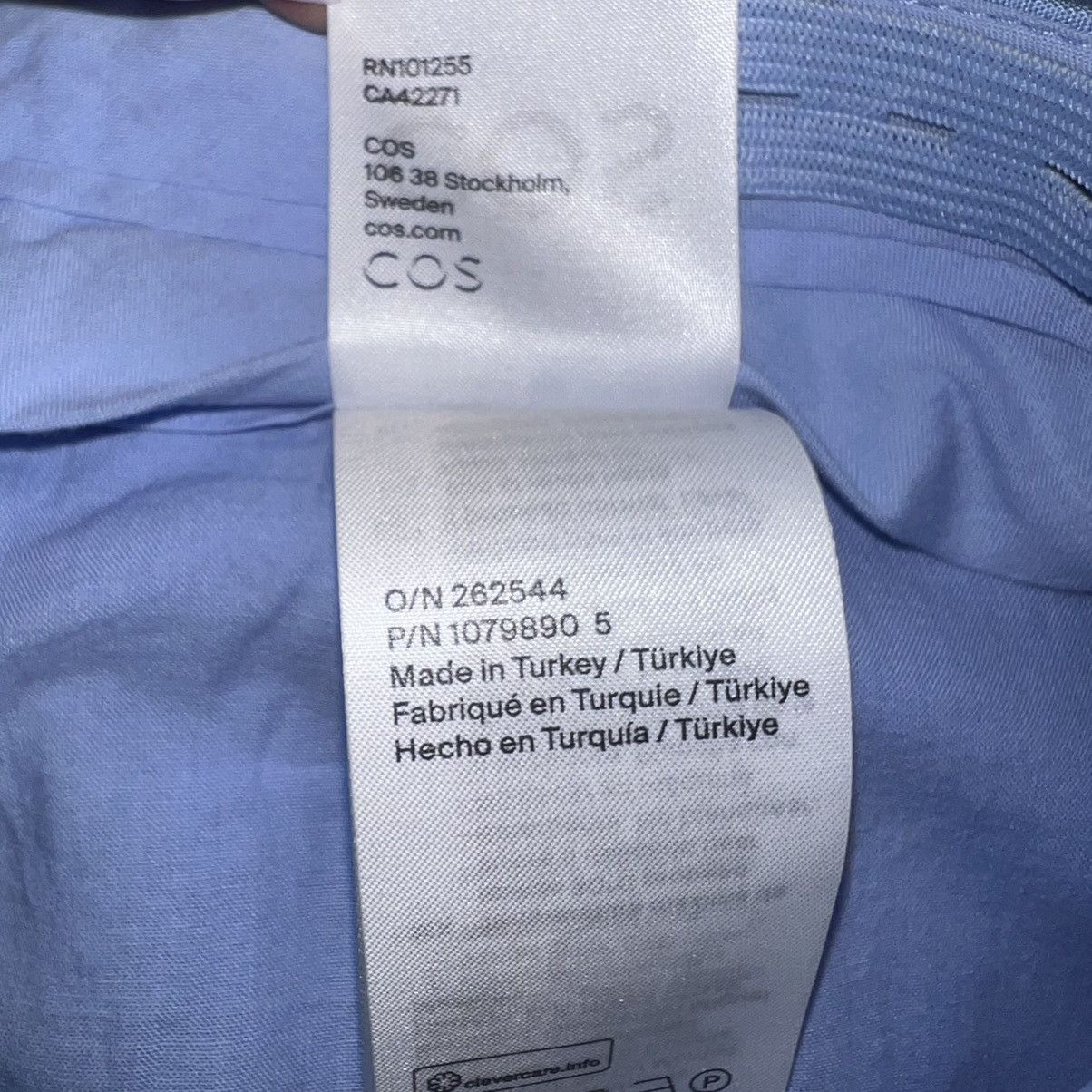 Cos COS Light Blue Linen Blend High Waisted Shorts Size 4 Size 27" / US 4 / IT 40 - 5 Thumbnail