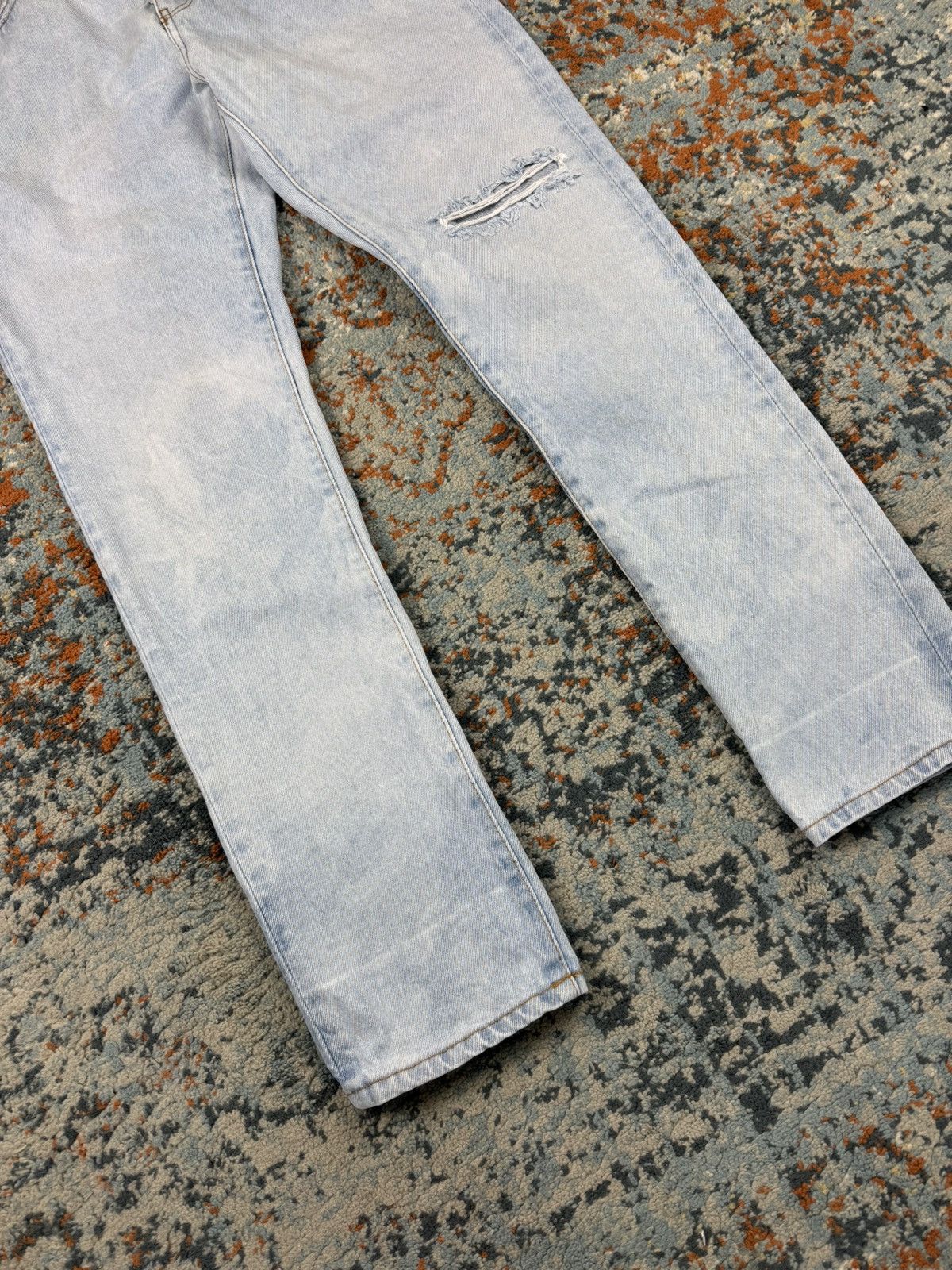 Off-White Off-White corp distress skinny light washed denim Size US 32 / EU 48 - 5 Thumbnail