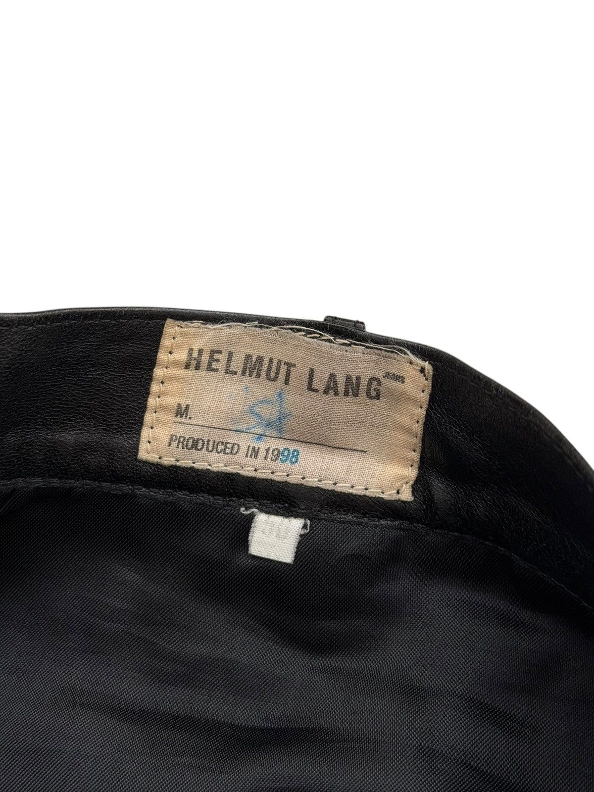Helmut Lang 1998 Leather Classic Cut Pants Size US 32 / EU 48 - 3 Thumbnail