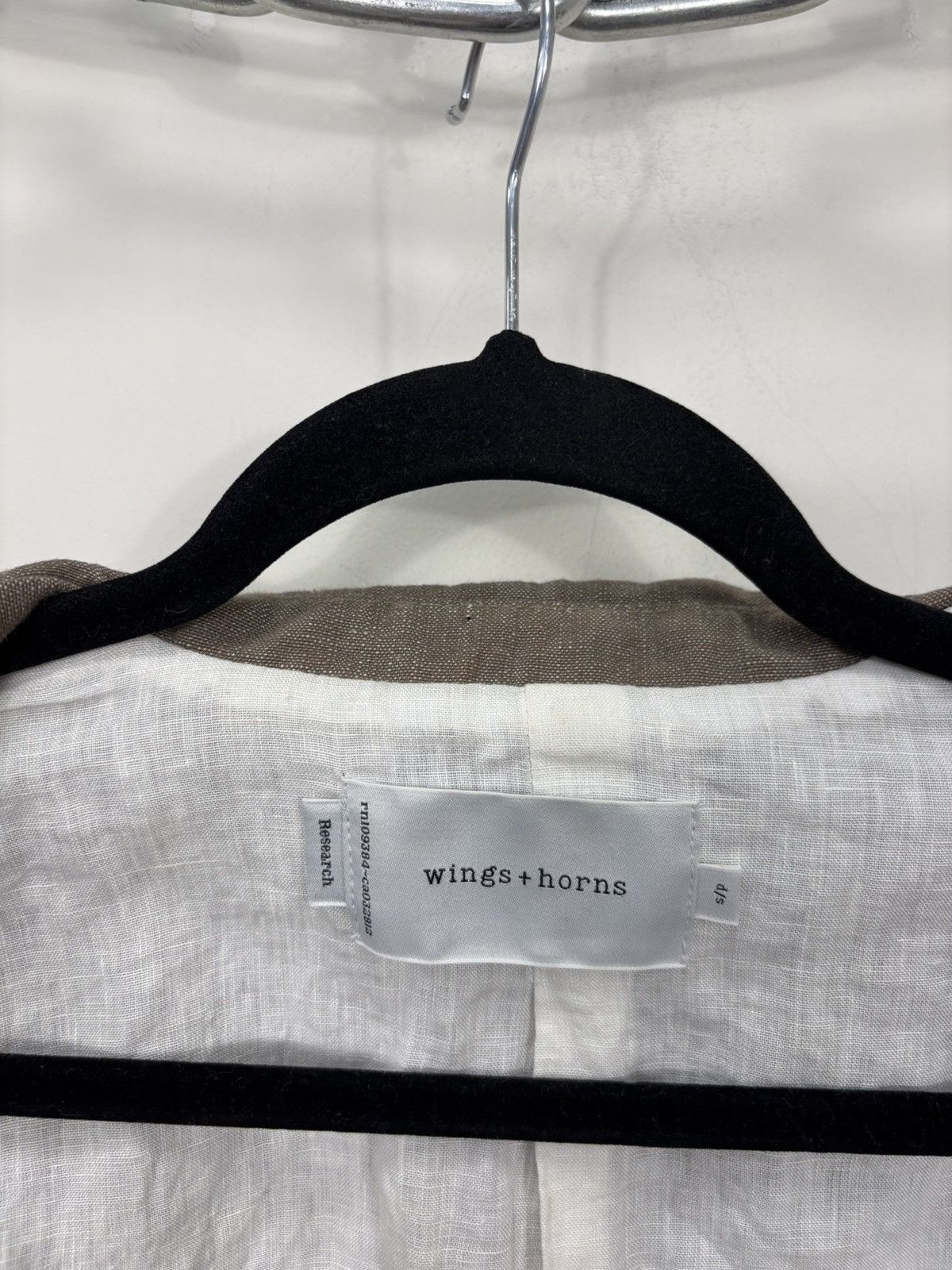 Wings + Horns Wings + Horns Research Linen Blend Tailored Blazer Jacket Size US S / EU 44-46 / 1 - 12 Thumbnail