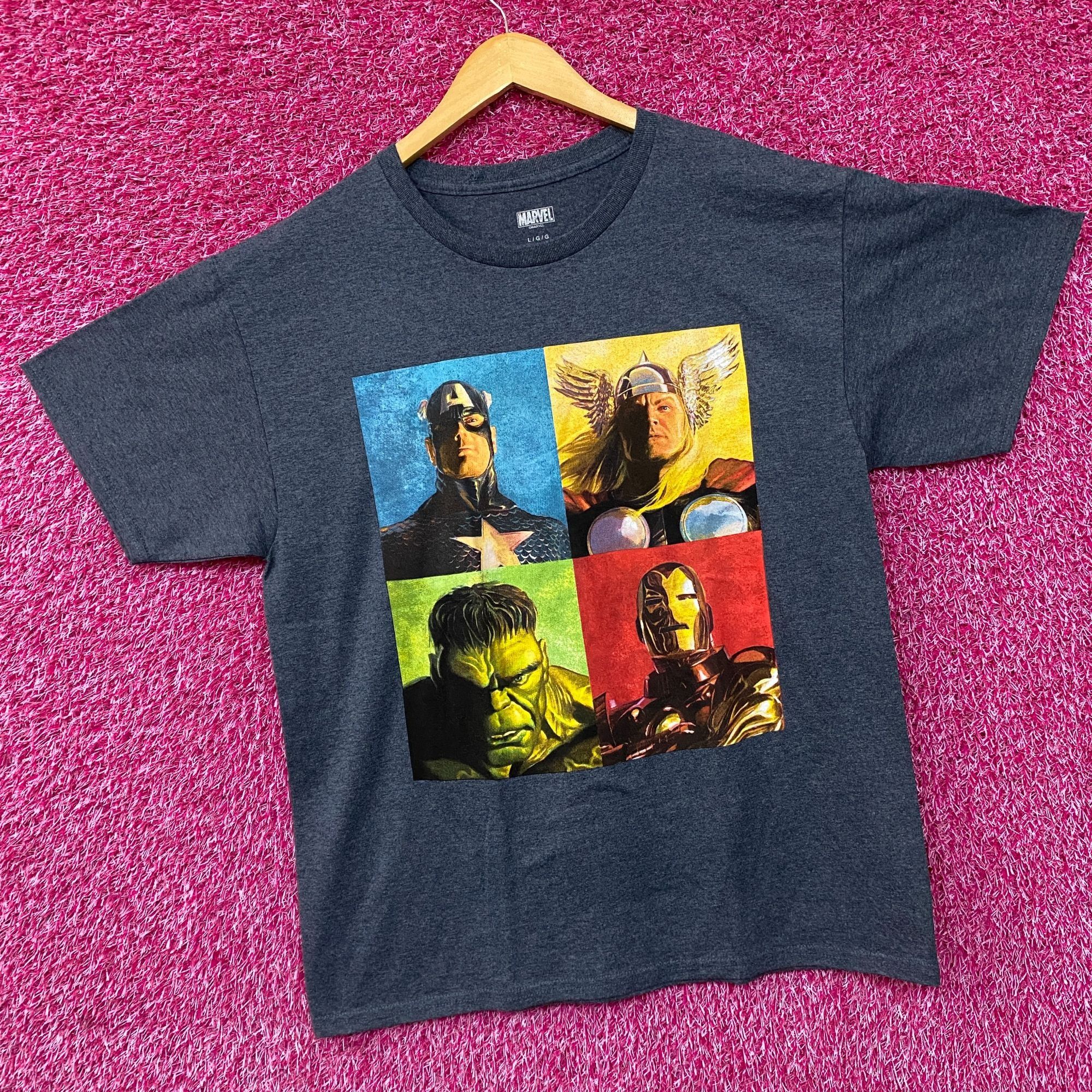 Marvel Comics Marvel Avengers Graphic Iron Man, Captain America, Thor , Hu Size US L / EU 52-54 / 3 - 3 Thumbnail