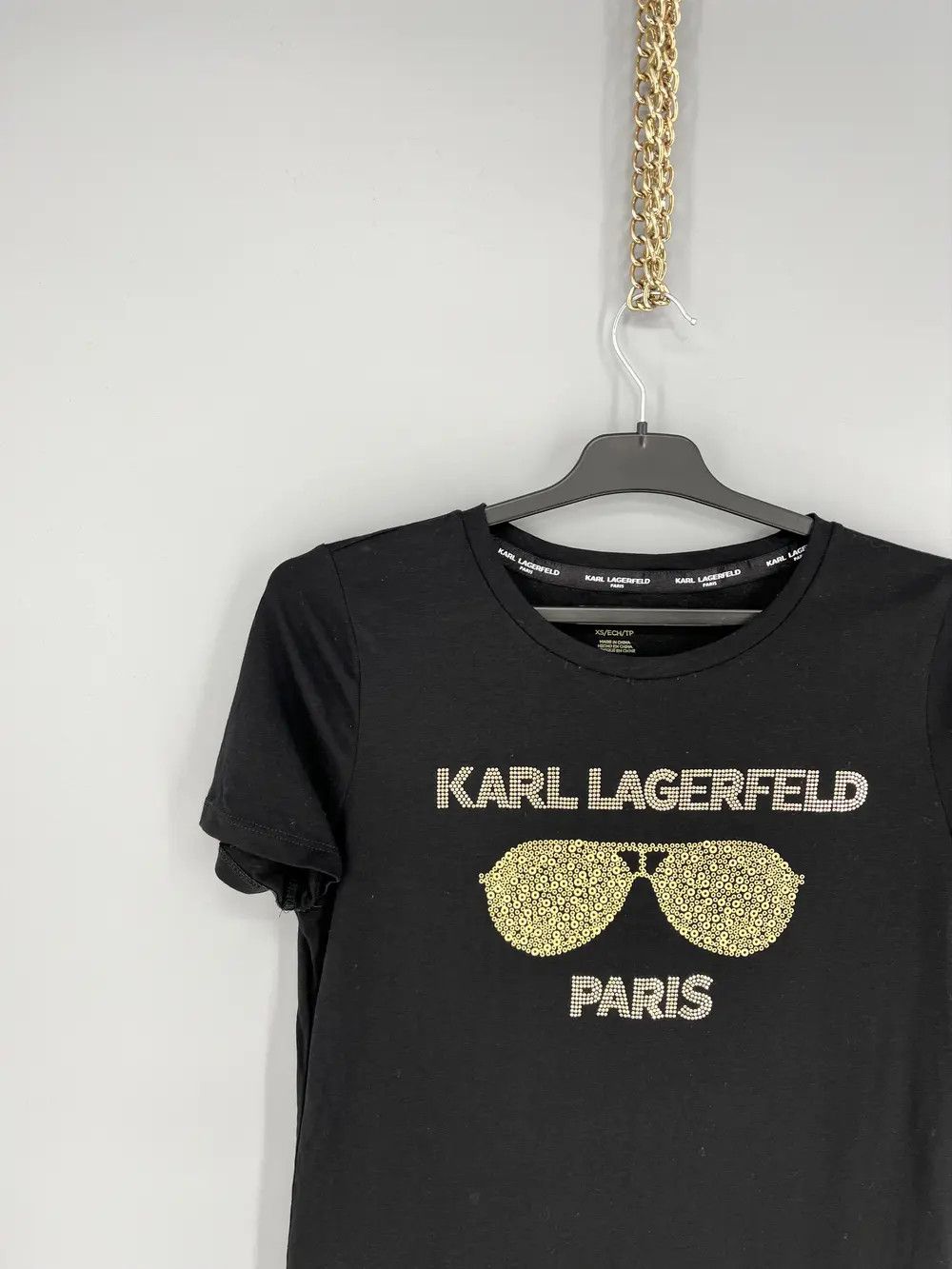 Karl Lagerfeld Karl Lagerfeld Paris BIG Logo T Shirt Black Womens Size xs Size XS / US 0-2 / IT 36-38 - 4 Thumbnail