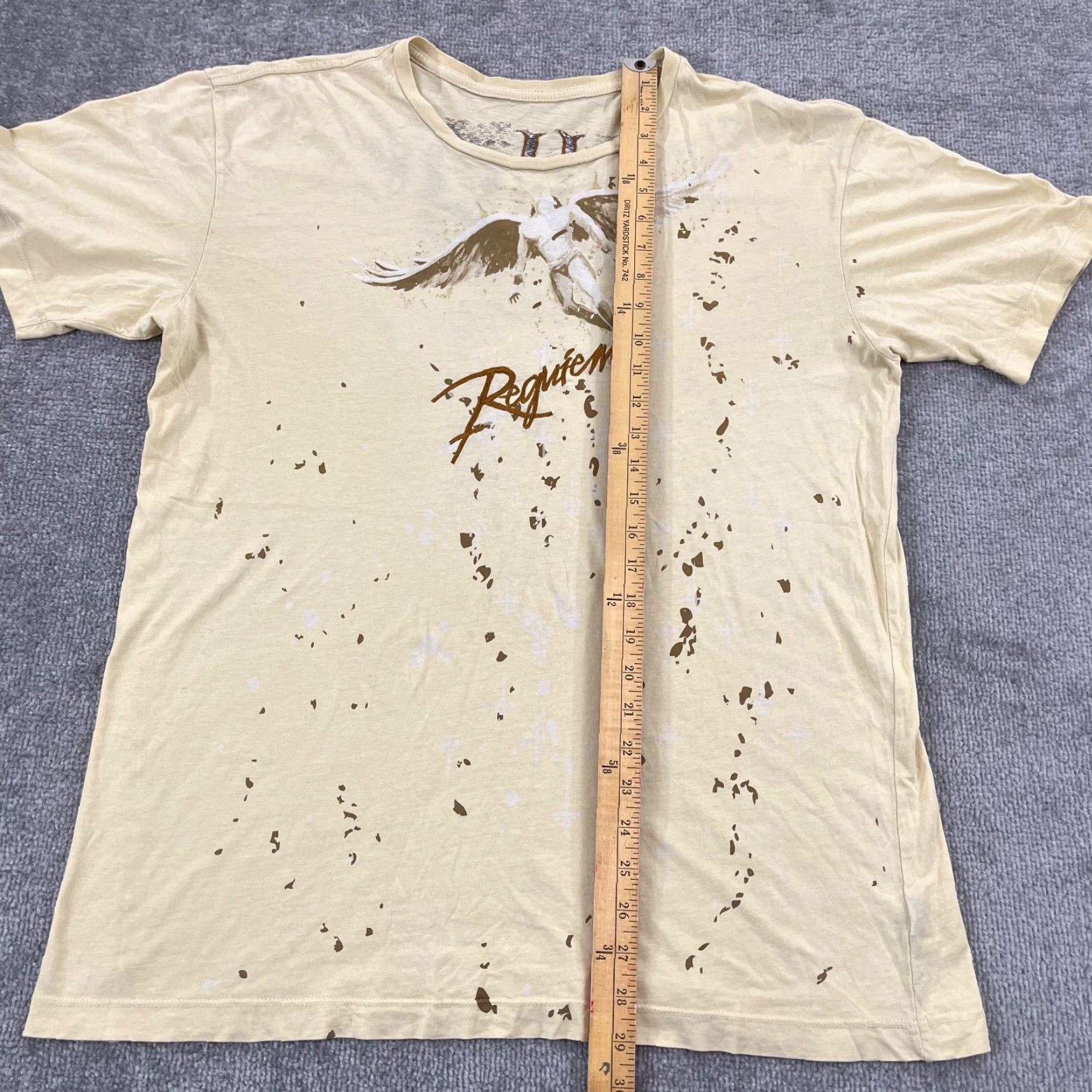 Pelle Pelle PELLE PELLE Shirt Mens XL Cream Tan Graphic Print Logo Hip Hop Streetwear Classic Fall Spring Summer Winter Hip Hop Mens XL Brand Pelle Pelle Size US XL / EU 56 / 4 - 5 Thumbnail