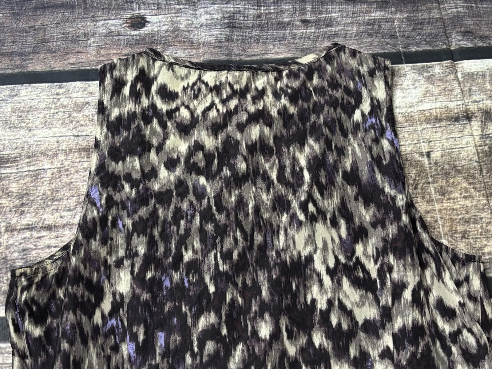 J.Crew J Crew Silk Top Women's 4 Abstract Sleeveless Animal Print Size S / US 4 / IT 40 - 7 Thumbnail
