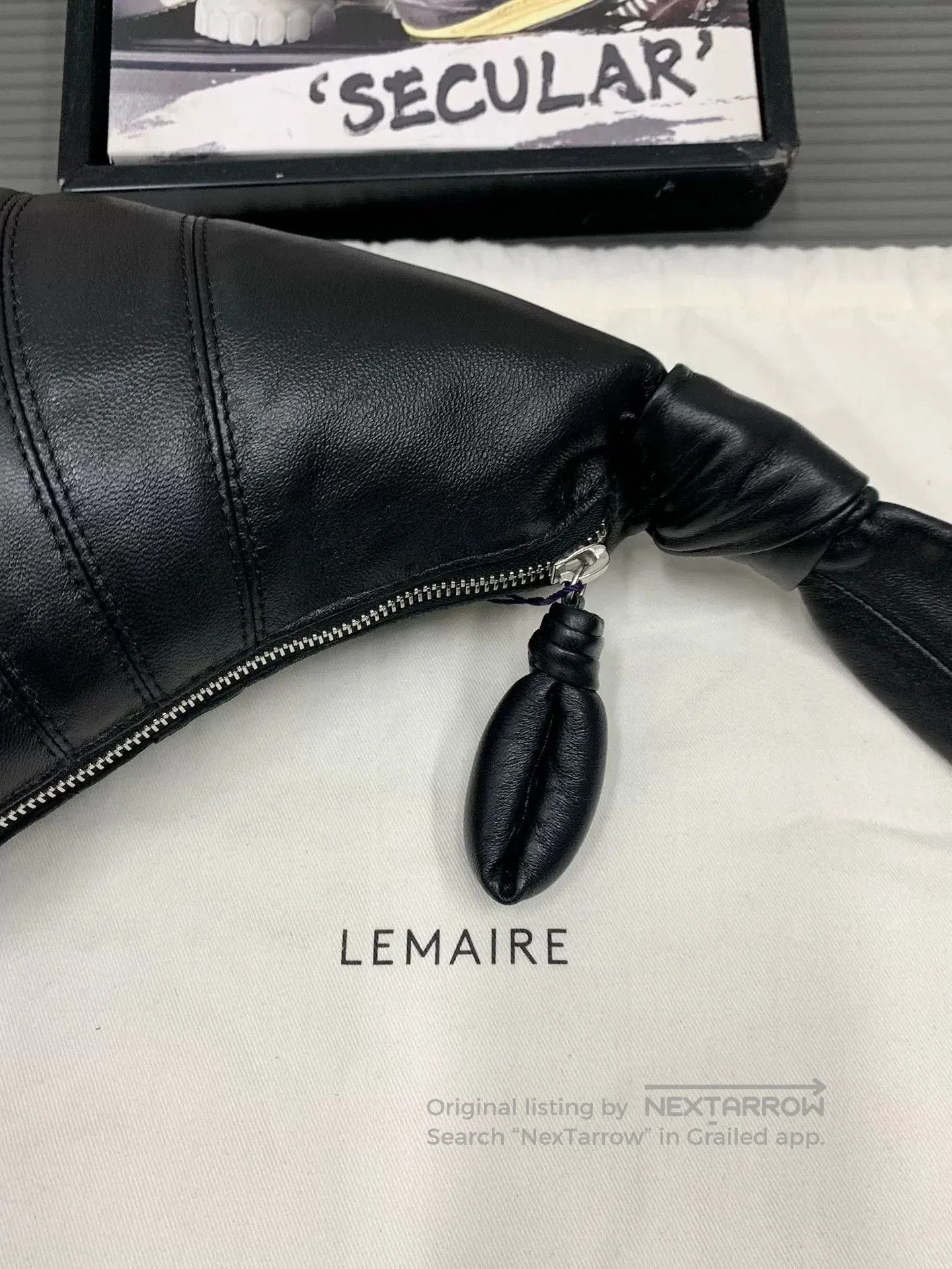 Lemaire Lemaire 25FW Small Black Croissant Bag. Size ONE SIZE - 6 Thumbnail