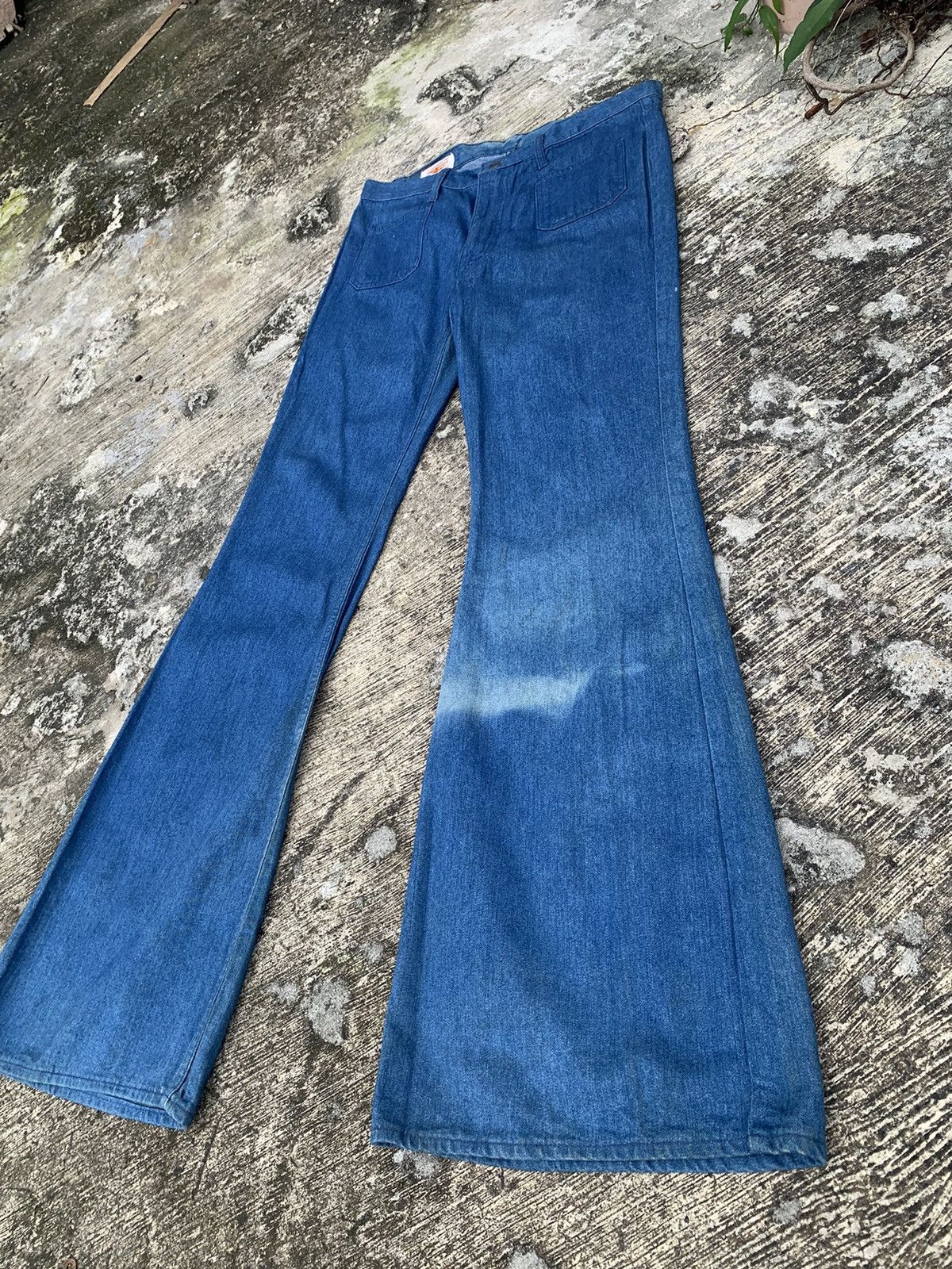 Big John × Hysteric Glamour × Le Grande Bleu (L.G.B.) Sun faded 🔥 flare Big john bush pants bootcut jeans Size US 34 / EU 50 - 3 Thumbnail