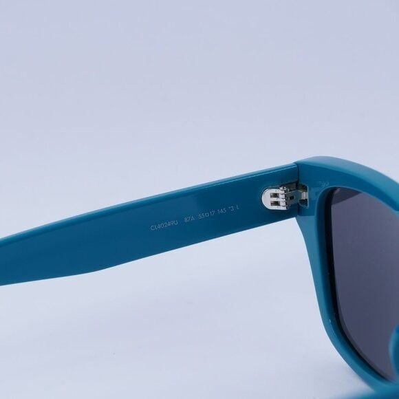 Celine New Celine CL40249U 87A Sunglasses - Neon Turquoise Frame Size ONE SIZE - 7 Thumbnail