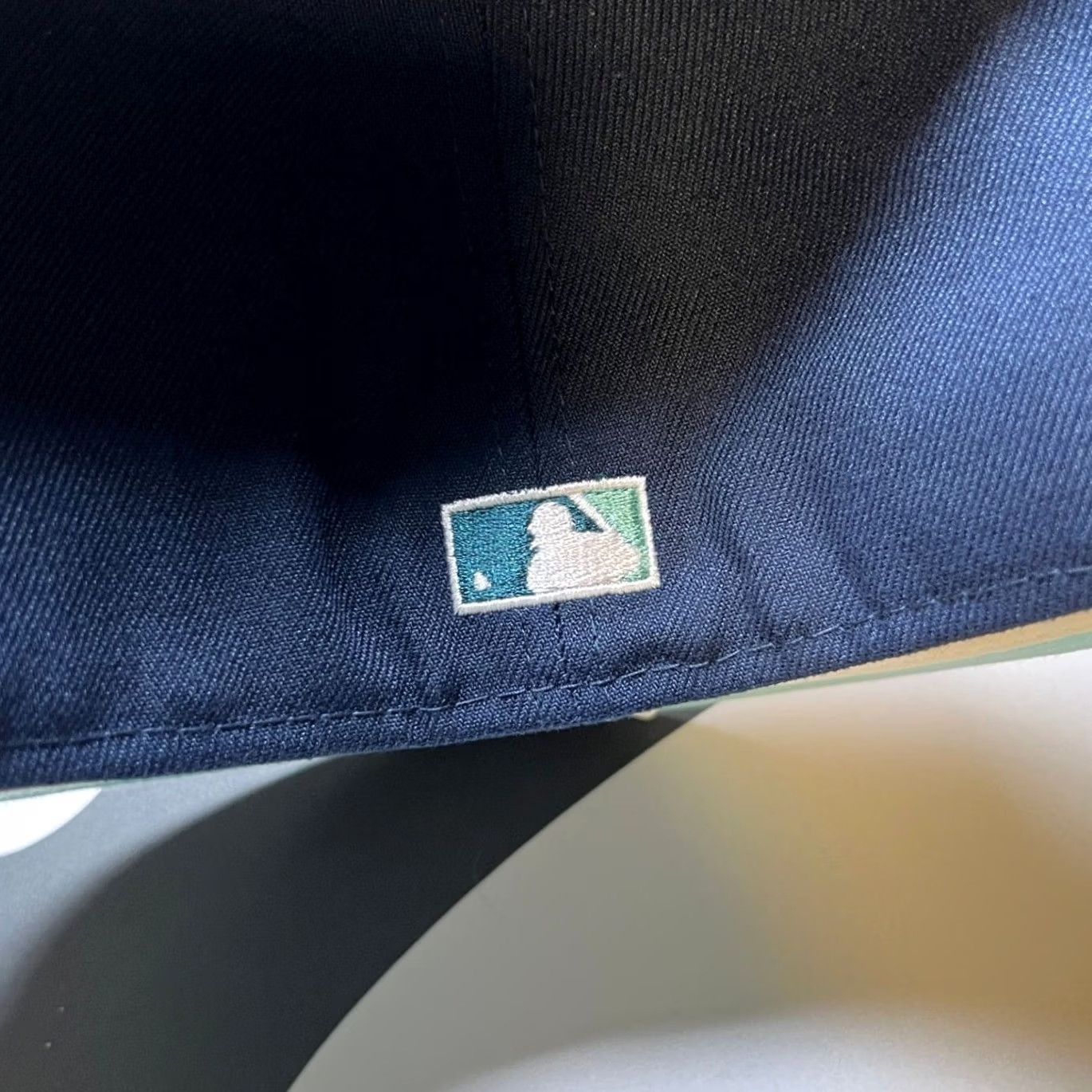 New Era VINTAGE New Era 59FIFTY Fitted Hat Mens 7 3/8 Navy Anaheim Angels 50th Anniversary Patch Size ONE SIZE - 6 Thumbnail