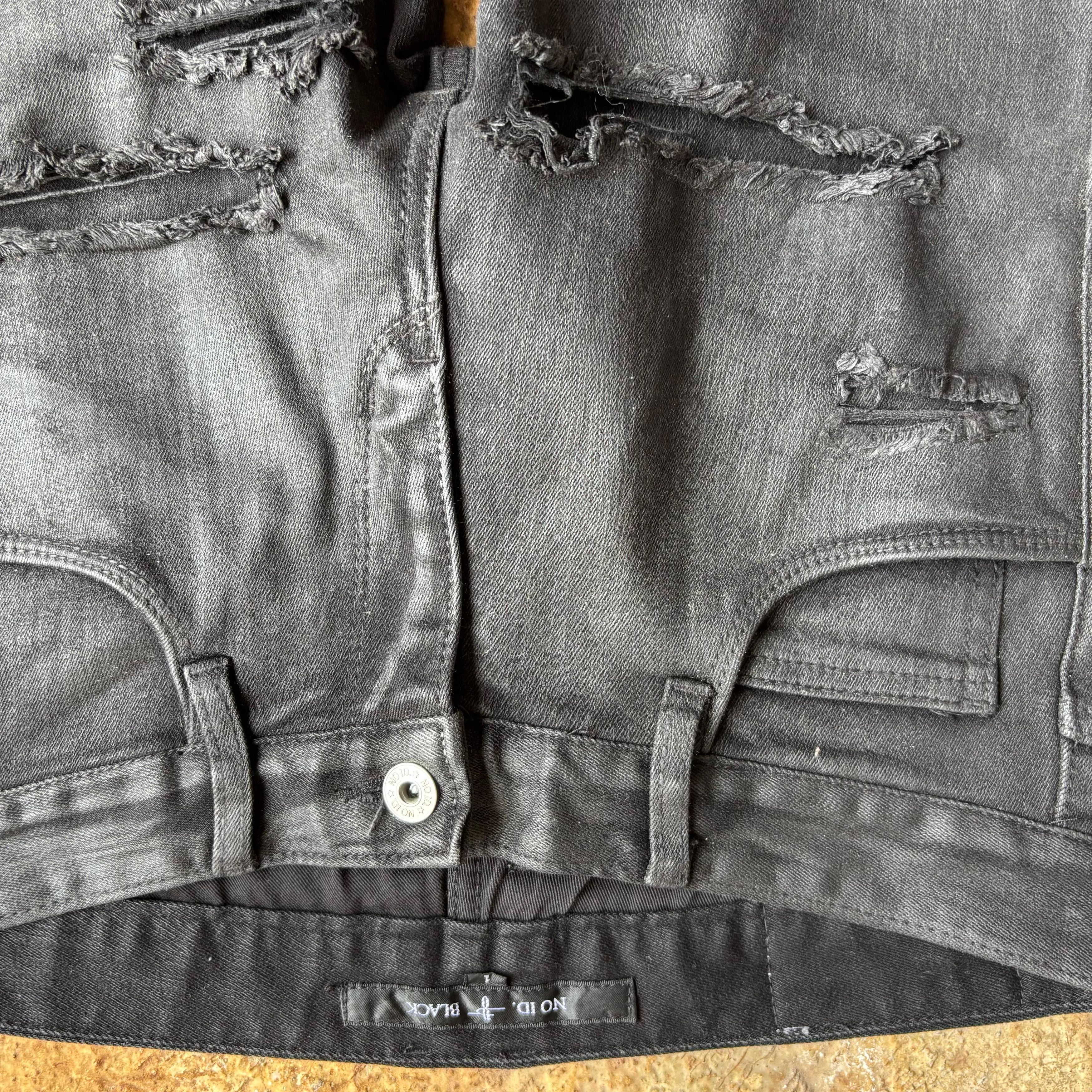 パンツ Waxed coating baggy denim pants archive no id archive wax denim pants