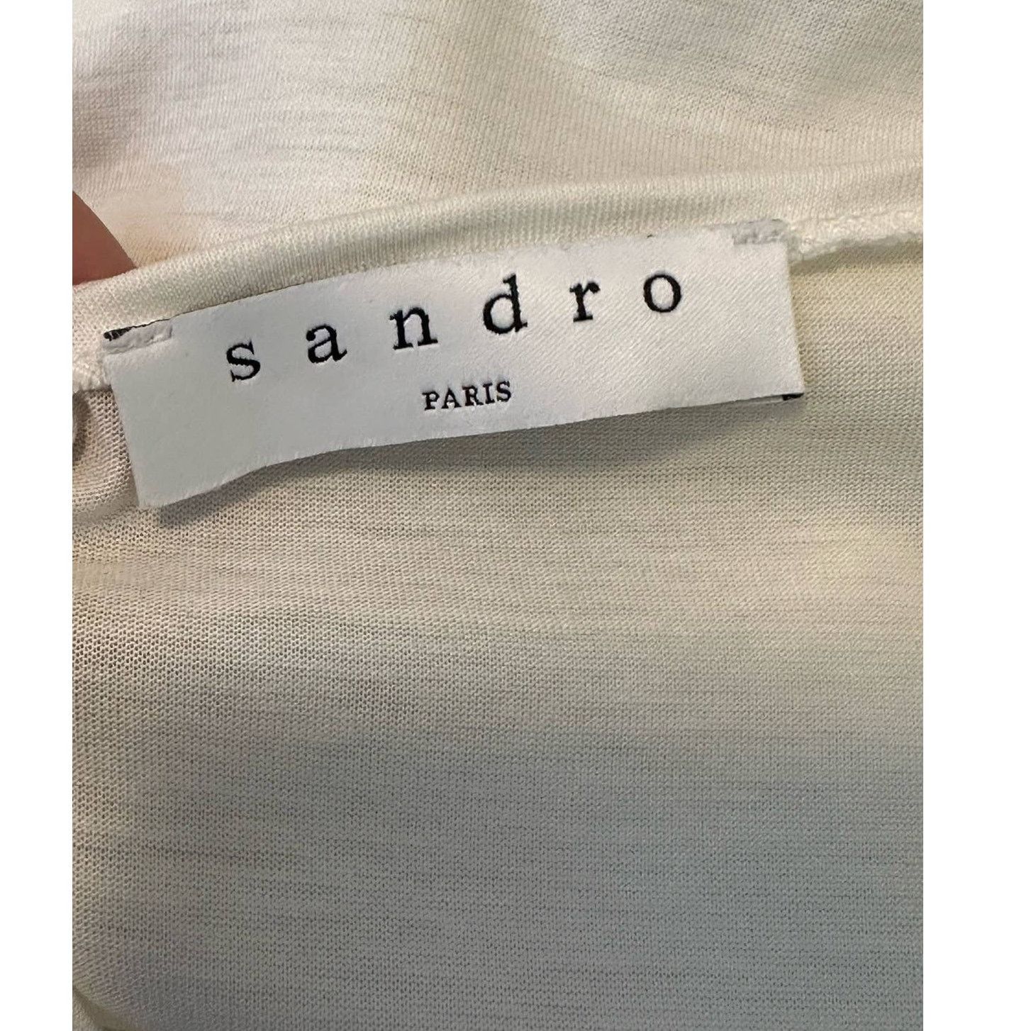 Sandro Sandro cream sheer puff chiffon sleeve blouse top size 2 Size XS / US 0-2 / IT 36-38 - 4 Thumbnail