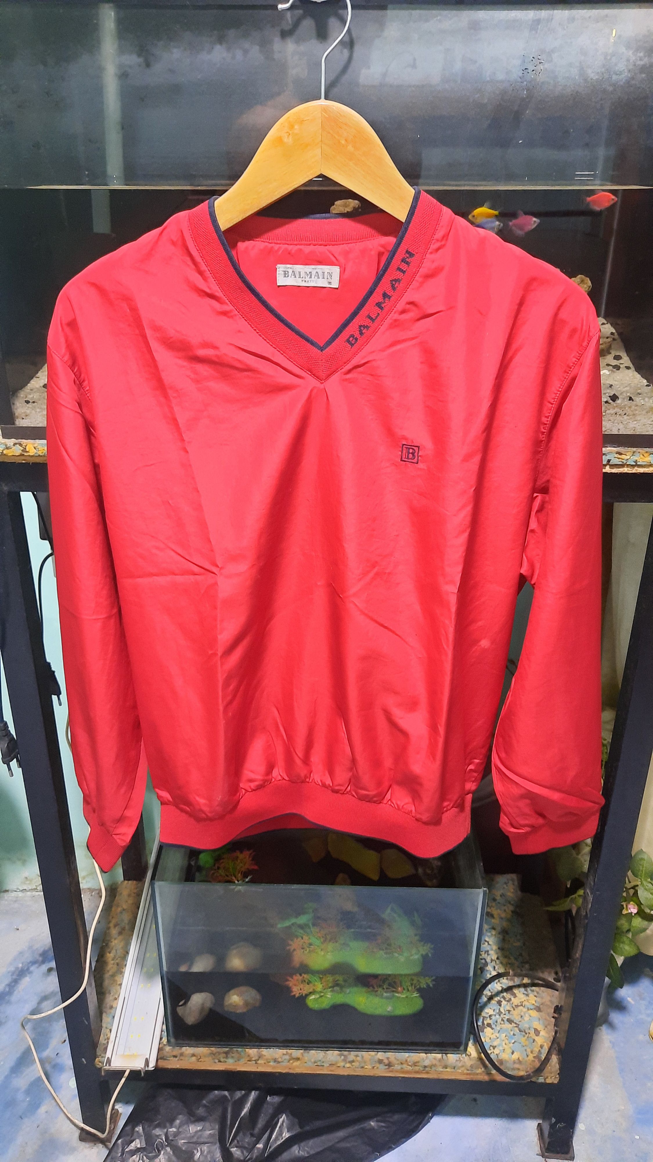 Balmain × Designer JakV-collar parachute jacket Size US S / EU 44-46 / 1 - 1 Thumbnail