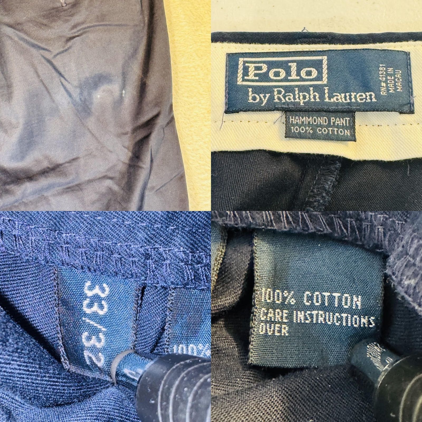 Polo Ralph Lauren Polo by Ralph Lauren Hammond Chino Pants Boys M 33x32 Blue Twill 100% Cotton Size US M / EU 48-50 / 2 - 8 Thumbnail