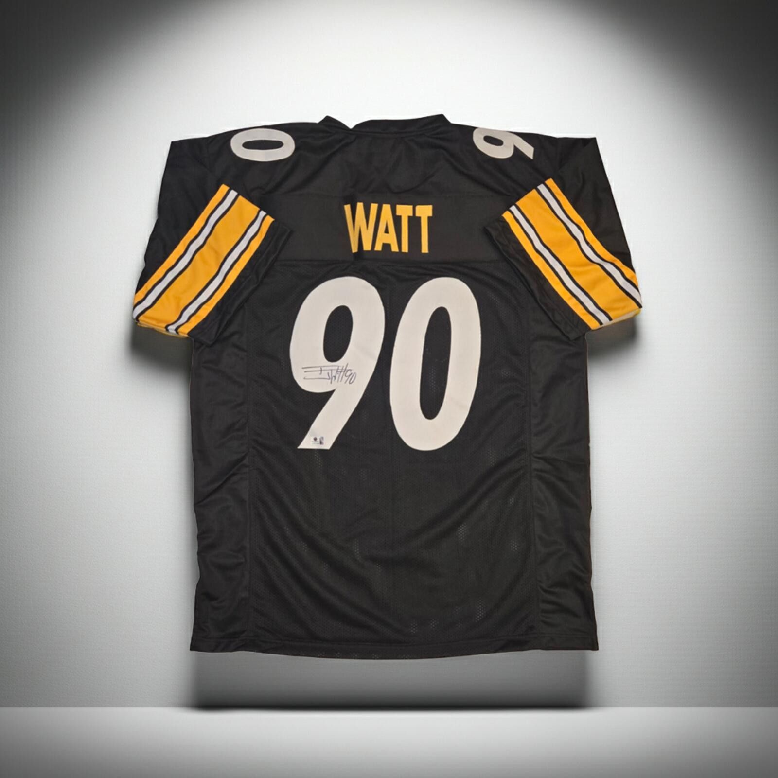 Other T.J. Watt Pittsburgh Steelers Signed Football Jersey coa Size ONE SIZE - 1 Thumbnail