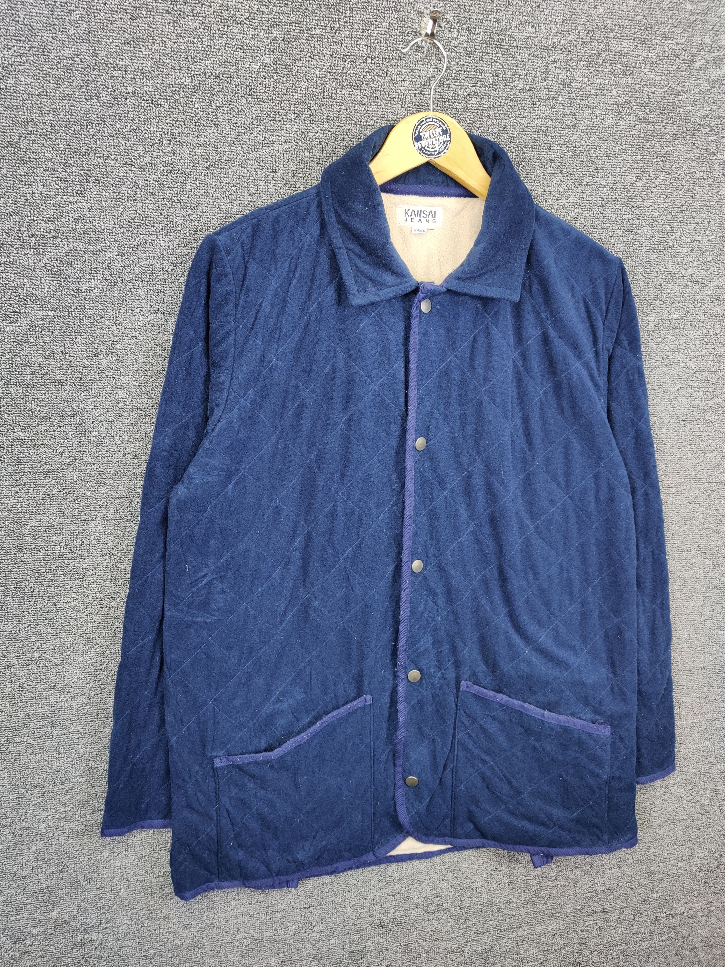 Kansai Yamamoto Vintage Kansai Yamamoto Jeans Quilted Button Jacket Size US M / EU 48-50 / 2 - 5 Thumbnail