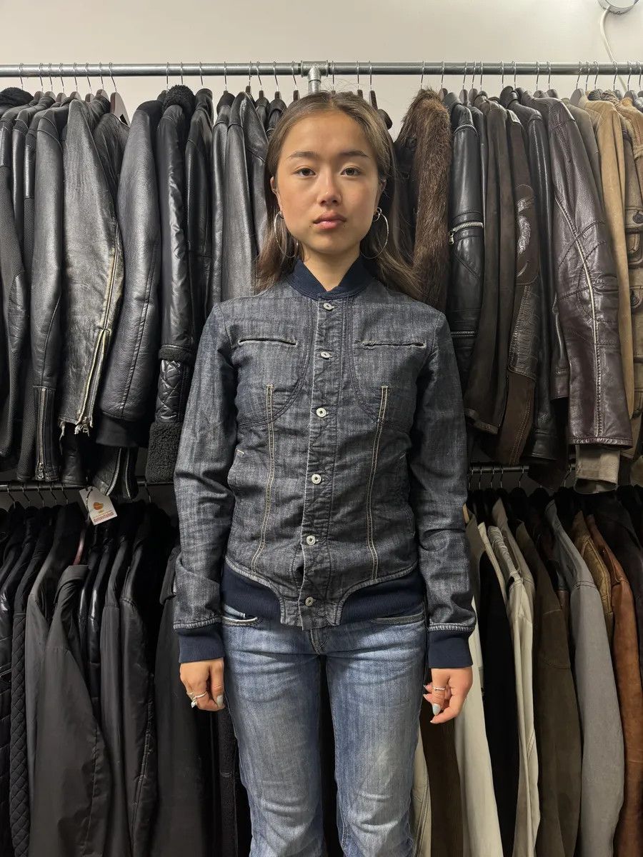 Marithe + Francois Girbaud 2000s Marithé + François Girbaud Buttoned Denim Jacket Size S / US 4 / IT 40 - 3 Thumbnail