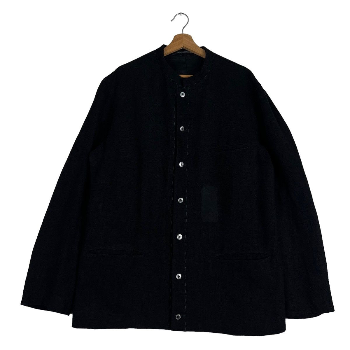 Yohji Yamamoto 🔥VTG YOHJI YAMAMOTO POUR HOMME AW1999 WOOL BUTTON JACKET Size US L / EU 52-54 / 3 - 1 Thumbnail