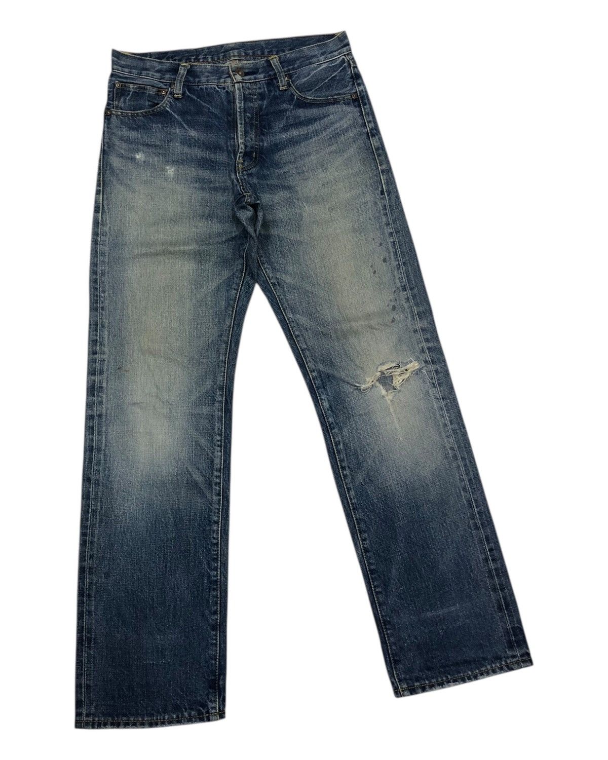 Sugar Cane Vintage Journal Standard Selvedge Jeans Distressed Denim Size US 30 / EU 46 - 5 Thumbnail