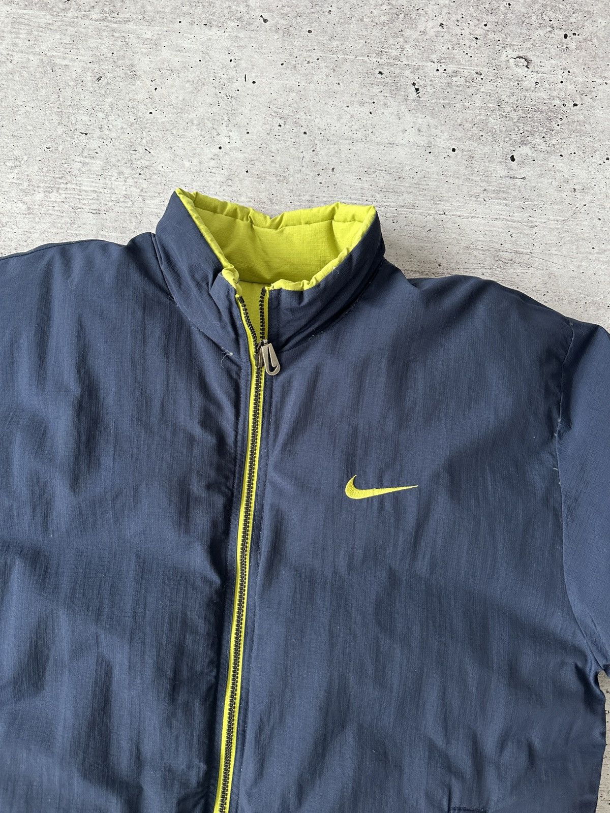 Nike Nike Vintage Big Logo Reversible Down Puffer Jacket Size US XL / EU 56 / 4 - 11 Thumbnail