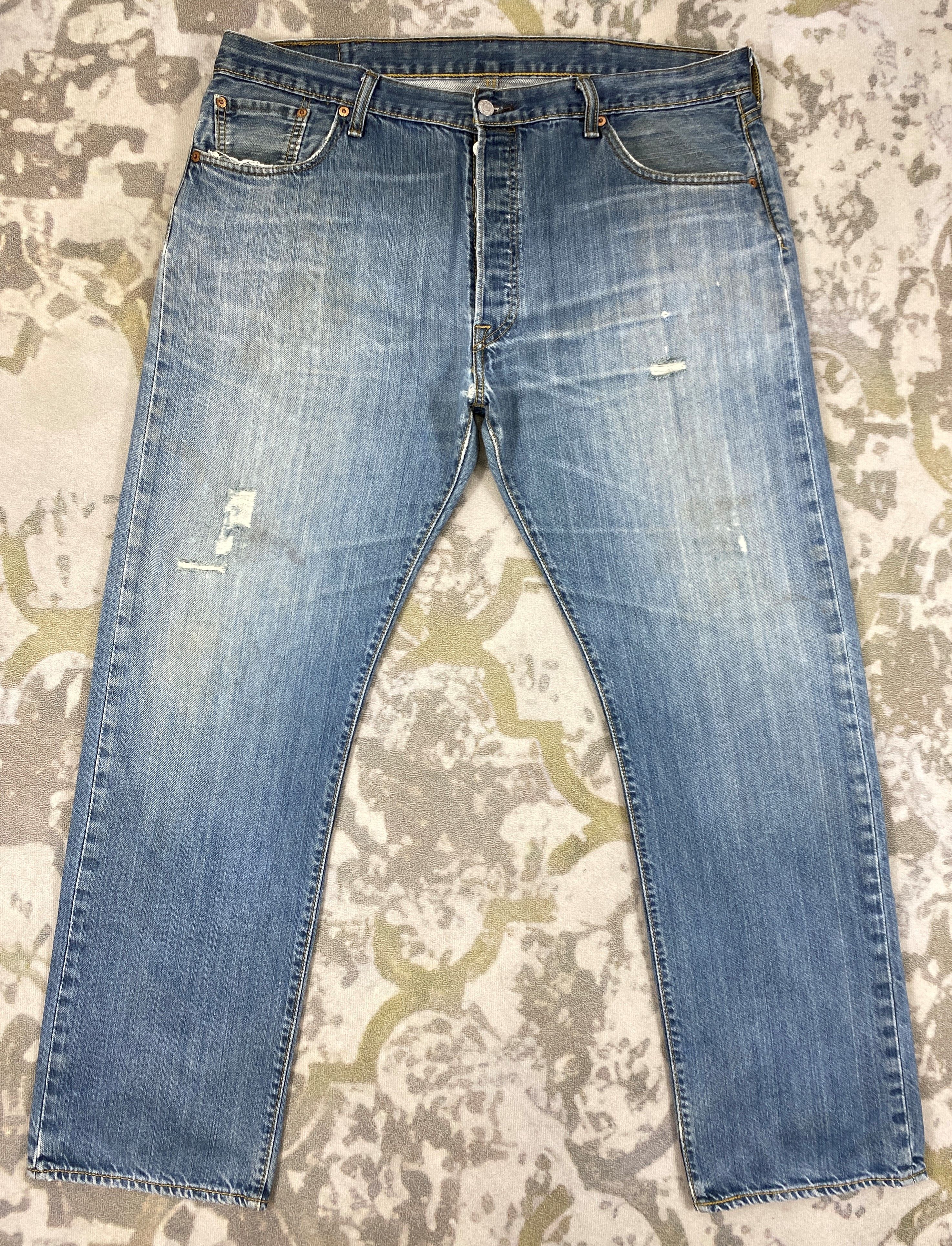 Levi's Distressed Blue Vintage Levi's 39x31 Denim -JN1475 Size US 39 - 1 Thumbnail