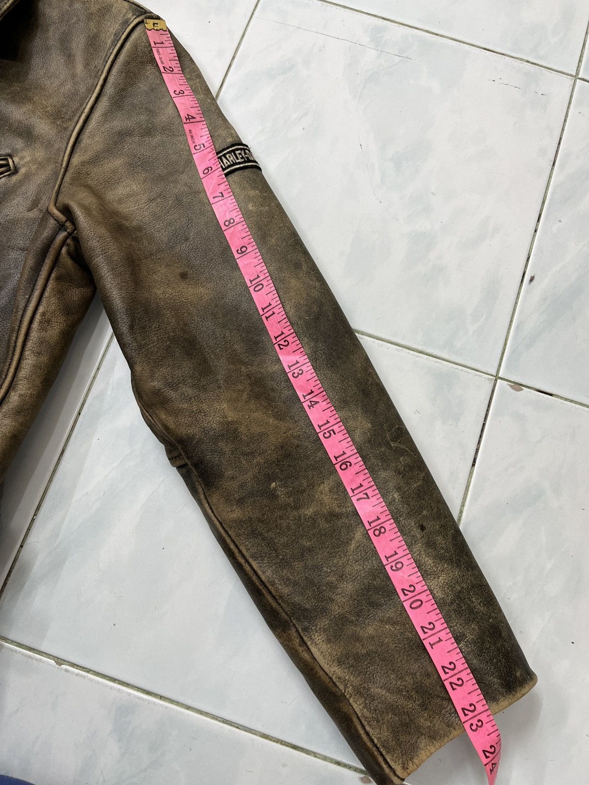 Harley Davidson 🔥🔥🔥STEALS VTG HARLEY DAVIDSON PATINA LEATHER JACKET Size US M / EU 48-50 / 2 - 21 Thumbnail
