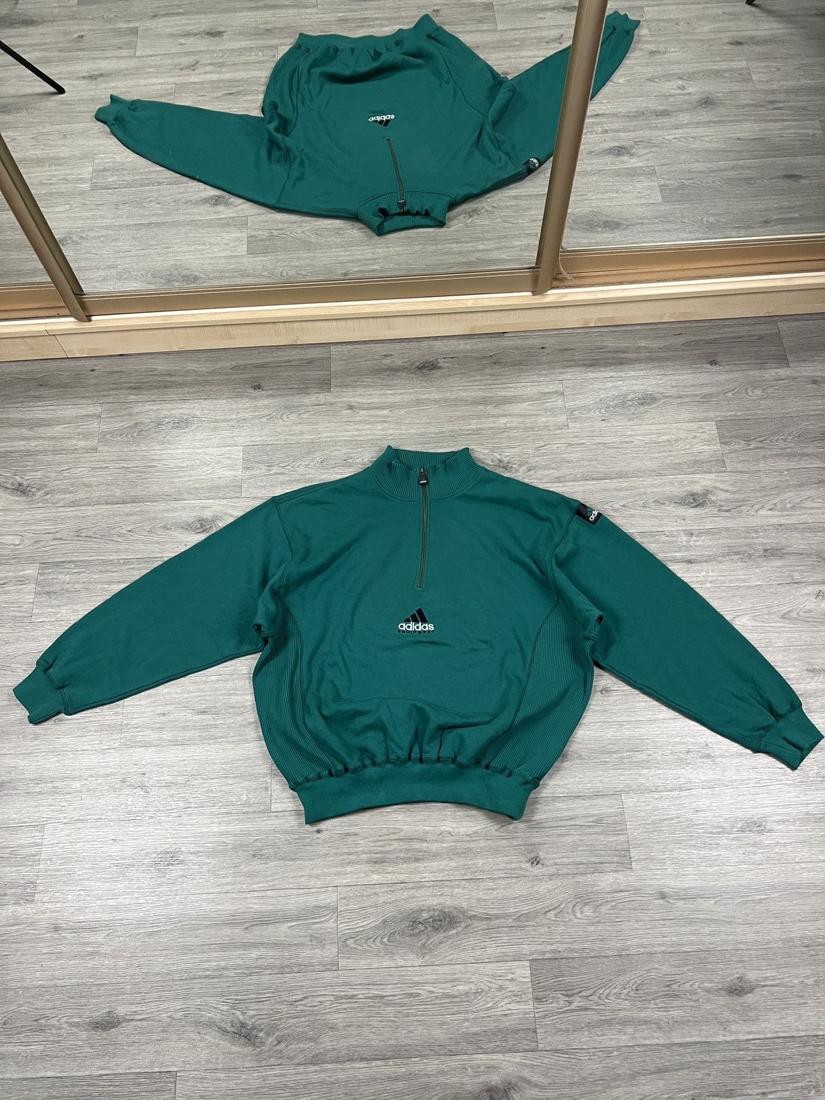 Adidas Adidas Equipment Wash Crewneck Sweatshirt Green Men’s Size L Size US L / EU 52-54 / 3 - 2 Thumbnail