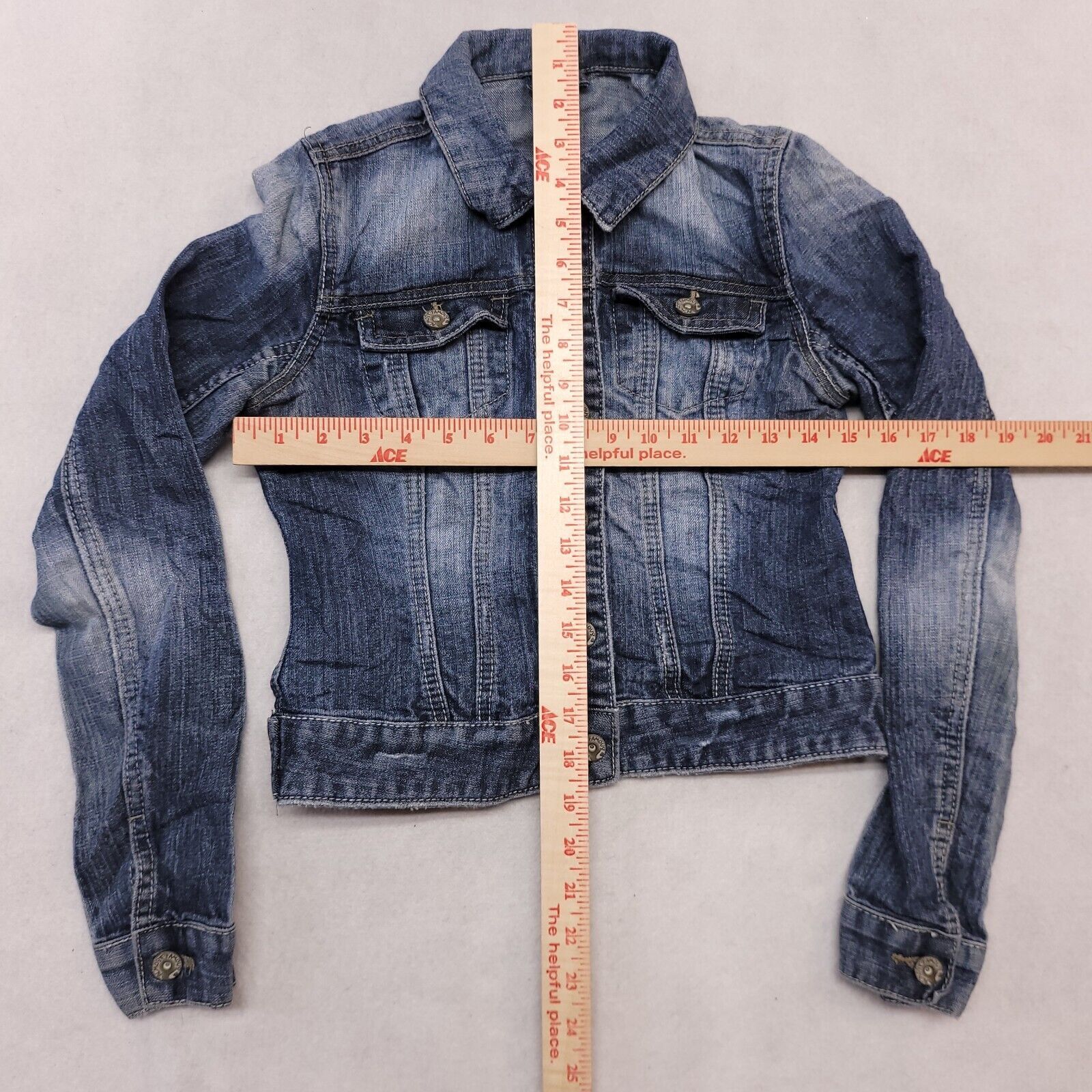 Almost Famous Almost Famous Button Up Denim Jean Jacket Womens Size S Blue Size S / US 4 / IT 40 - 8 Thumbnail