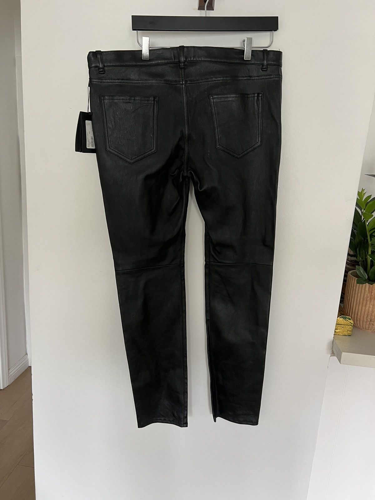 Saint Laurent Paris BNWT $2690 Lambskin Leather Pants Size US 36 / EU 52 - 5 Thumbnail