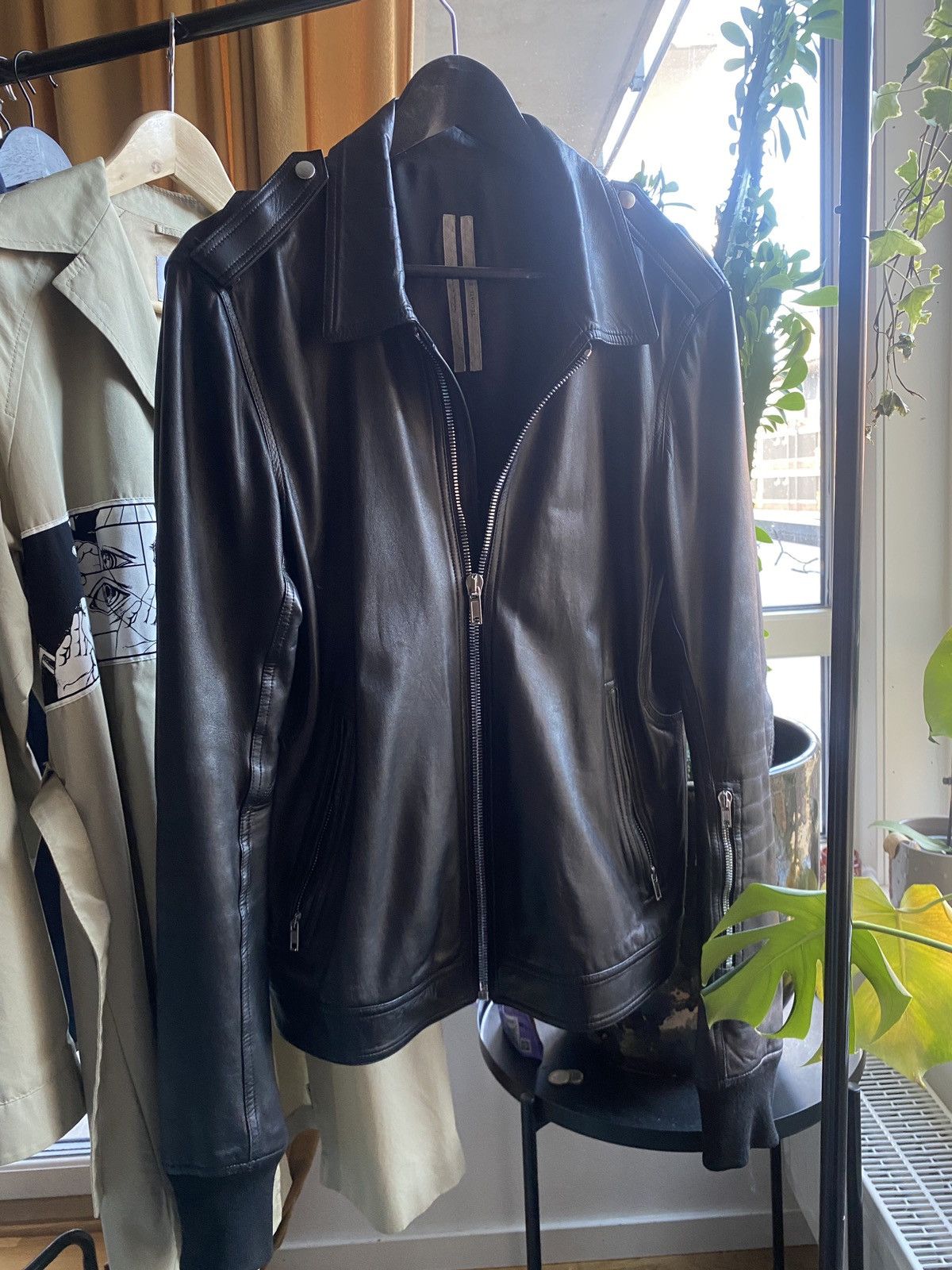 Rick Owens Rick Owens SS20 Tecuatl Lambskin Leather Jacket Size US M / EU 48-50 / 2 - 1 Thumbnail