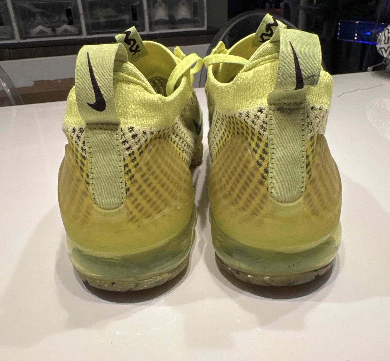 Nike Nike Air VaporMax 2021 Flyknit Next Nature ‘Volt Black’ Size US 11 / EU 44 - 4 Thumbnail