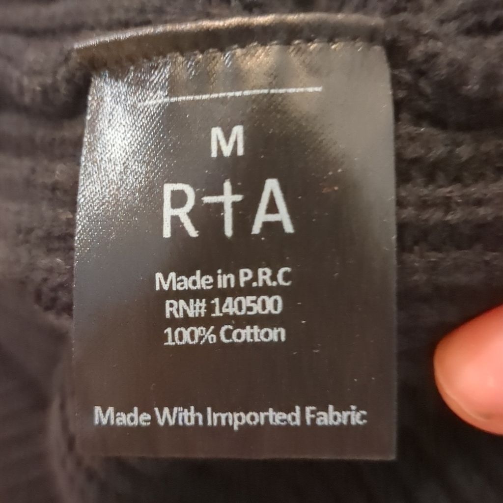 Rta RtA black hooded cable knit sweater size medium Size M / US 6-8 / IT 42-44 - 4 Thumbnail