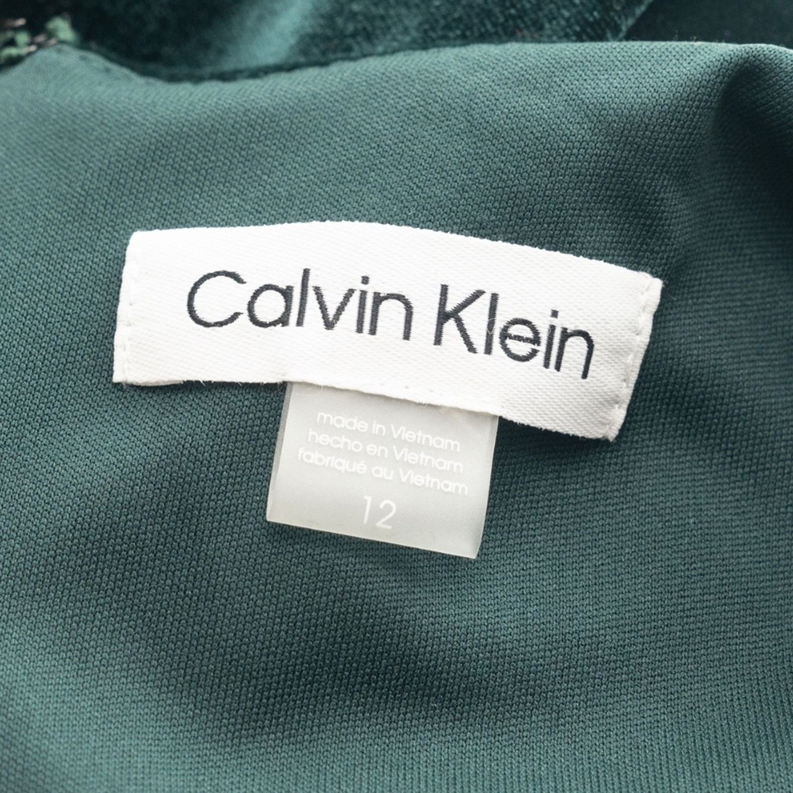 Calvin Klein Calvin Klein. Lux Velvet Wrapped Dress Size XL / US 12-14 / IT 48-50 - 2 Thumbnail