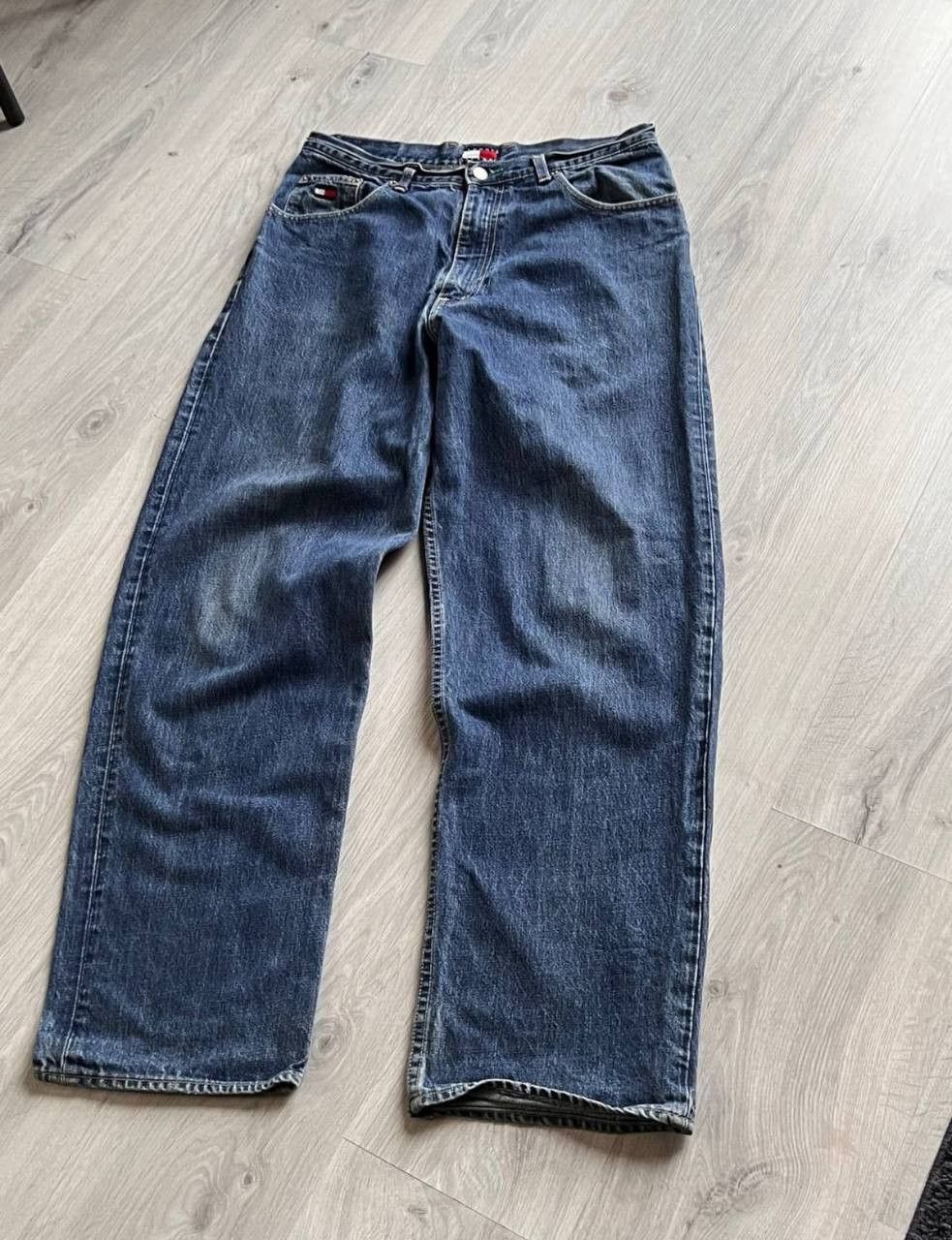 Tommy Jeans Vintage 90s Tommy Baggy Jeans Size US 34 / EU 50 - 2 Thumbnail