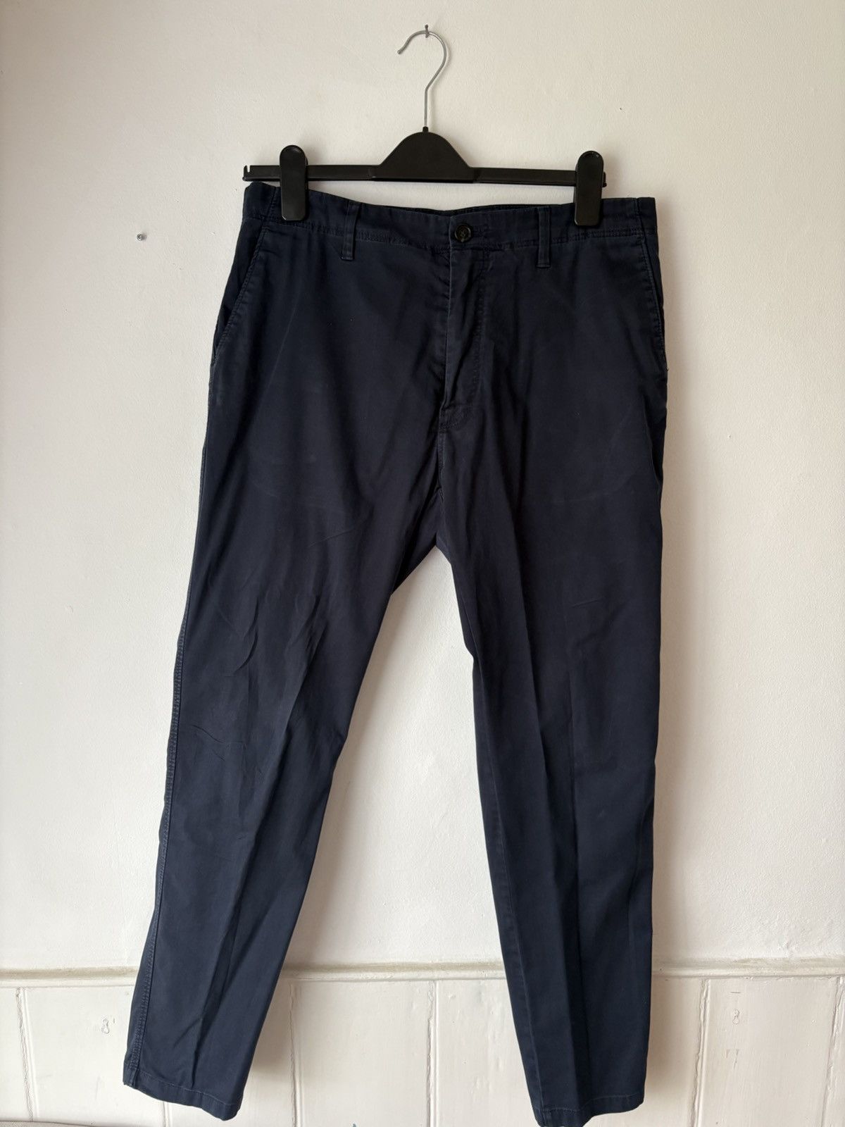 Acne Studios Acne Studios Blue Cotton Chinos Size US 34 / EU 50 - 3 Thumbnail