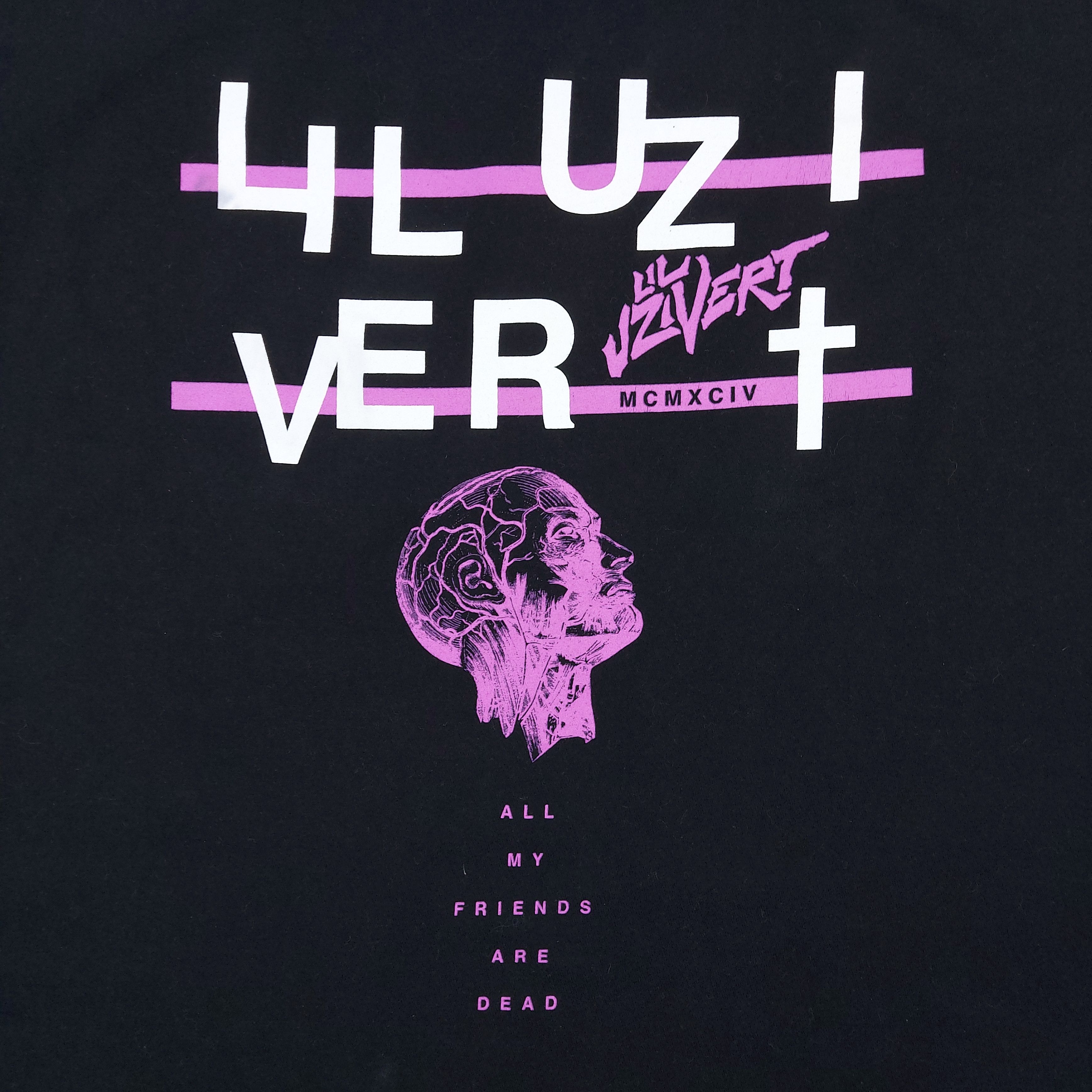 Rap Tees Lil Uzi Vert All My Friends are Dead Hip hop Rap Tee Size US XL / EU 56 / 4 - 2 Thumbnail