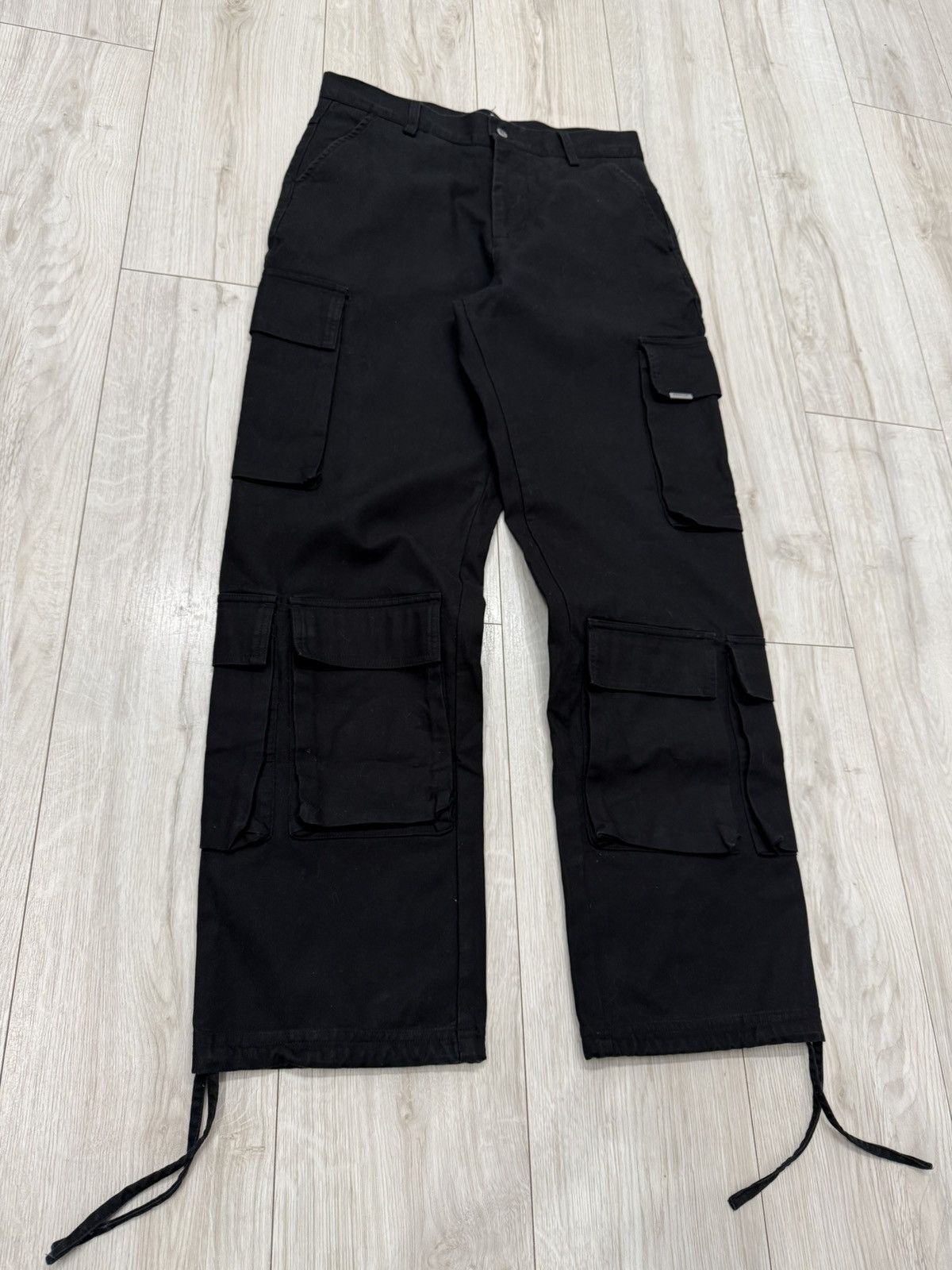 Represent Clo. Represent Men’s Wide Leg Cargo Baggy Trousers Rick Owens Size US 30 / EU 46 - 1 Thumbnail