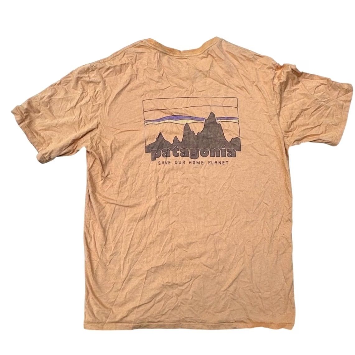 Patagonia Patagonia Orange T-Shirt Men's Save Our Home Planet Logo Sz M Organic Cotton Size US M / EU 48-50 / 2 - 2 Thumbnail