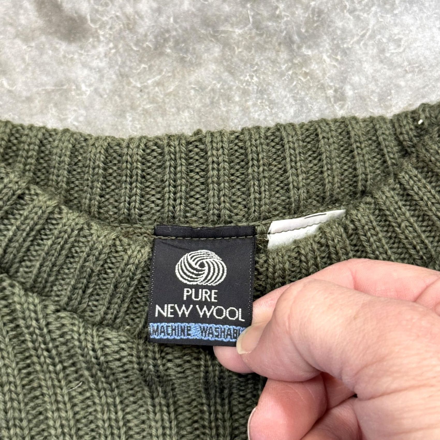 Commando VINTAGE Remploy Commando Sweater Mens Size S Olive Green Wool Military 90s Size US S / EU 44-46 / 1 - 5 Thumbnail