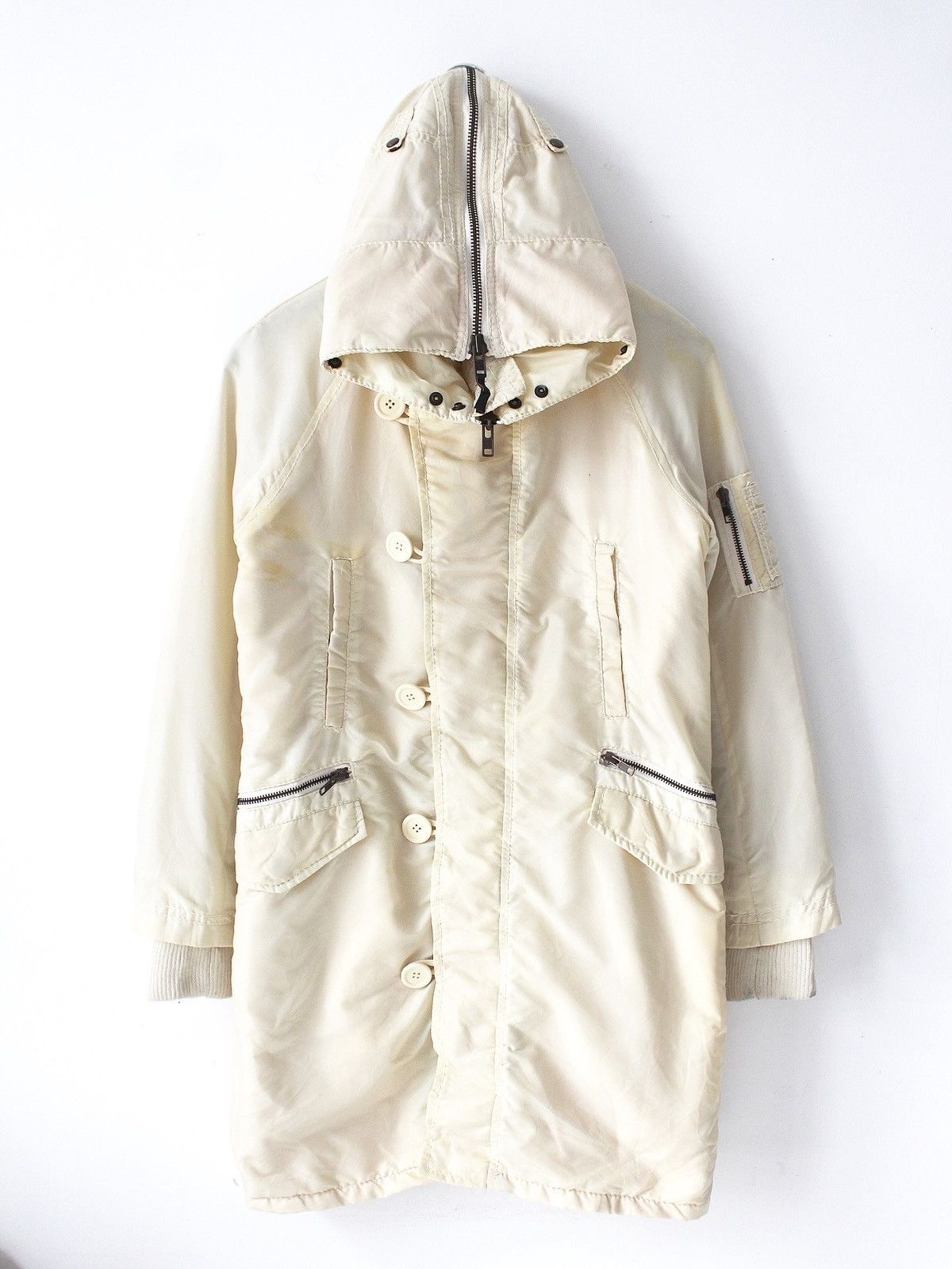 GOA 2000S GOA JAPAN IVORY HOODED FISHTAIL PARKA SHERPA LINED Size US S / EU 44-46 / 1 - 1 Thumbnail